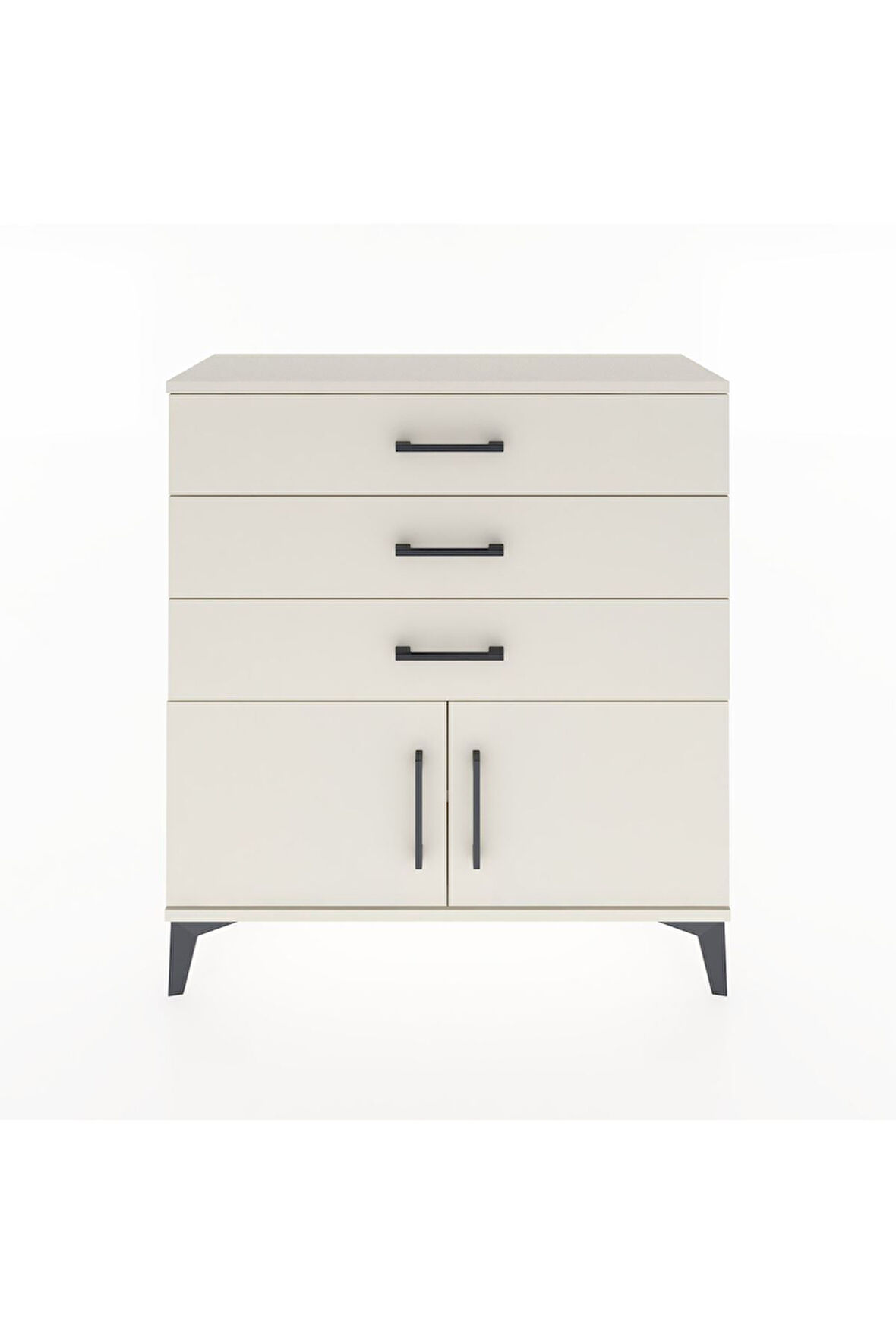 Arges Şifonyer Tek Raflı 3 Çekmeceli 2 Kapaklı 88x30x96 Aytaşı-Aytaşı