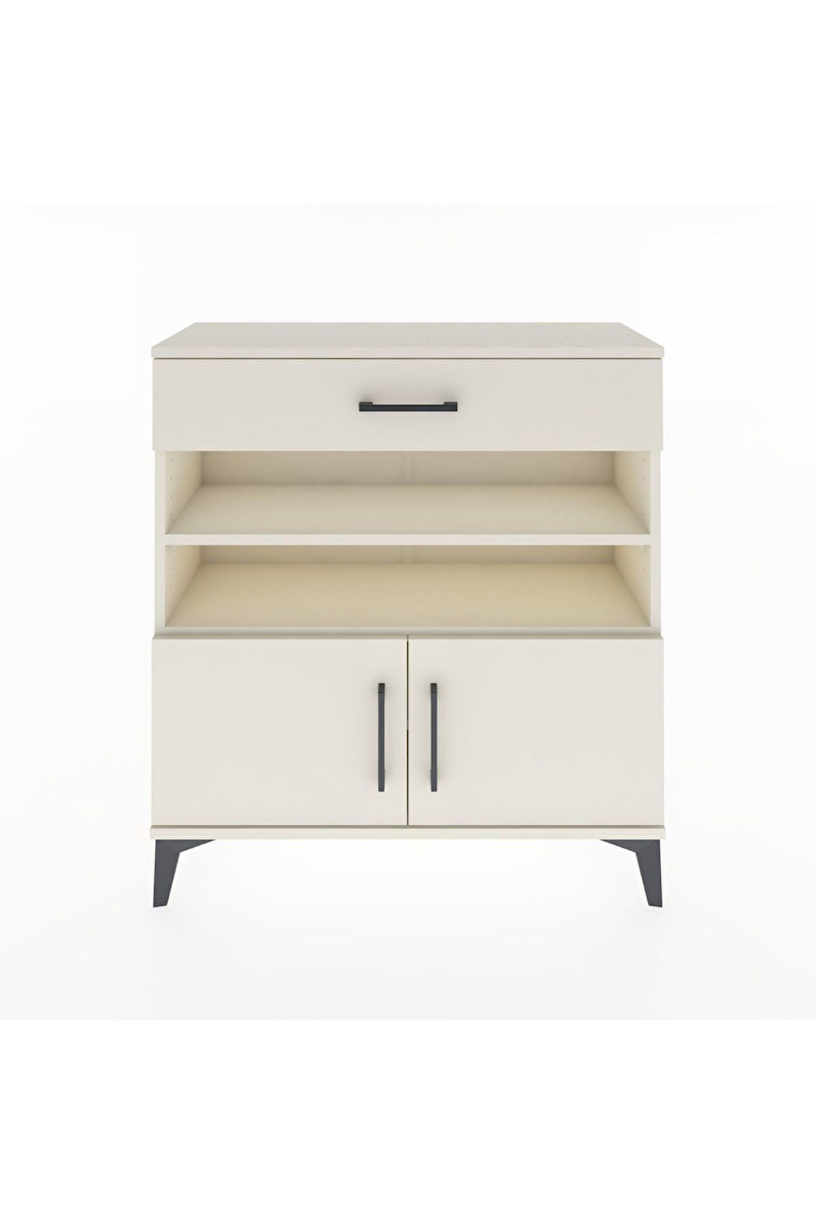 Arges Şifonyer 3 Raflı Tek Çekmeceli 2 Kapaklı 88x30x96 Aytaşı-Aytaşı