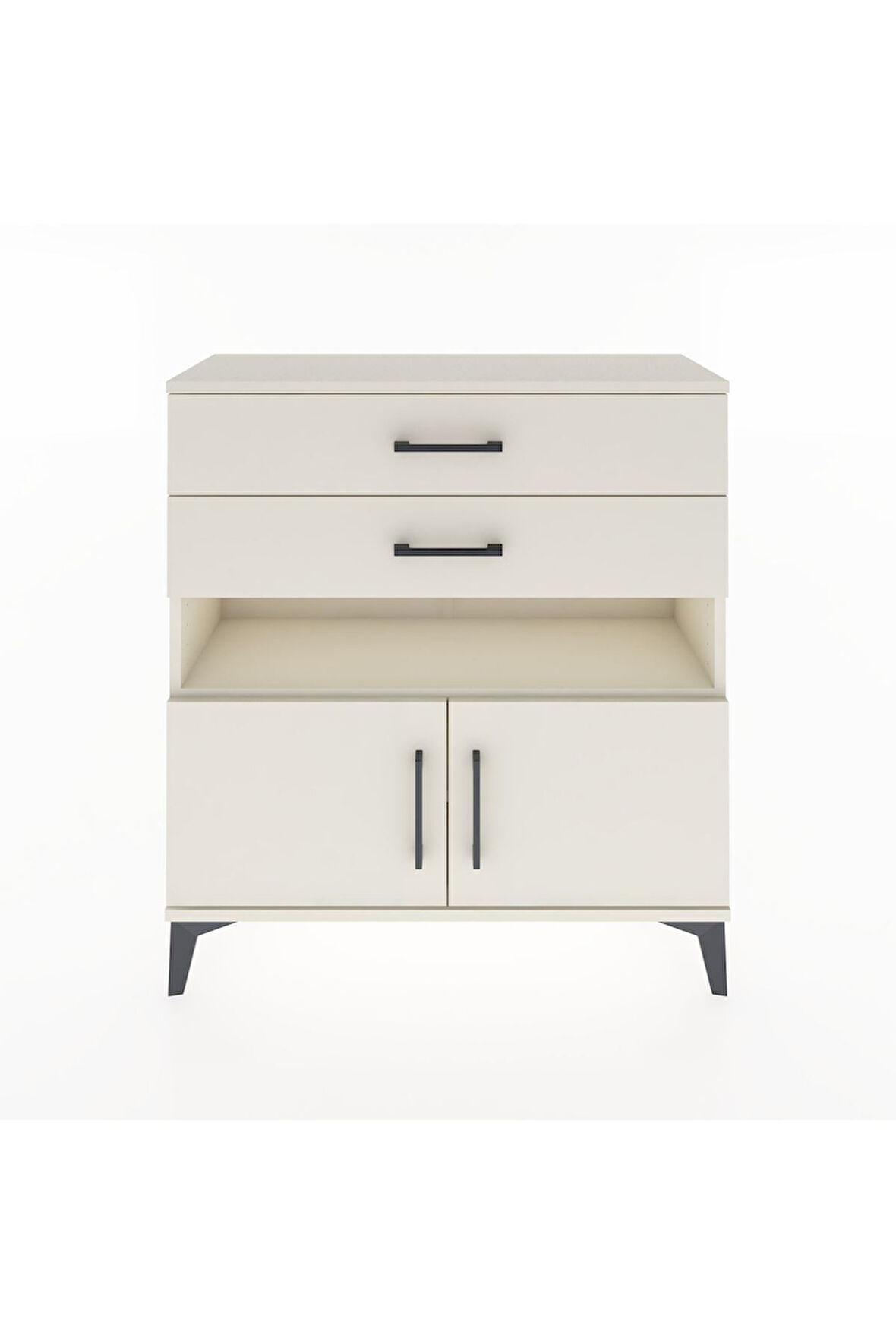 Arges Şifonyer 2 Raflı 2 Çekmeceli 2 Kapaklı 88x30x96 Aytaşı-Aytaşı