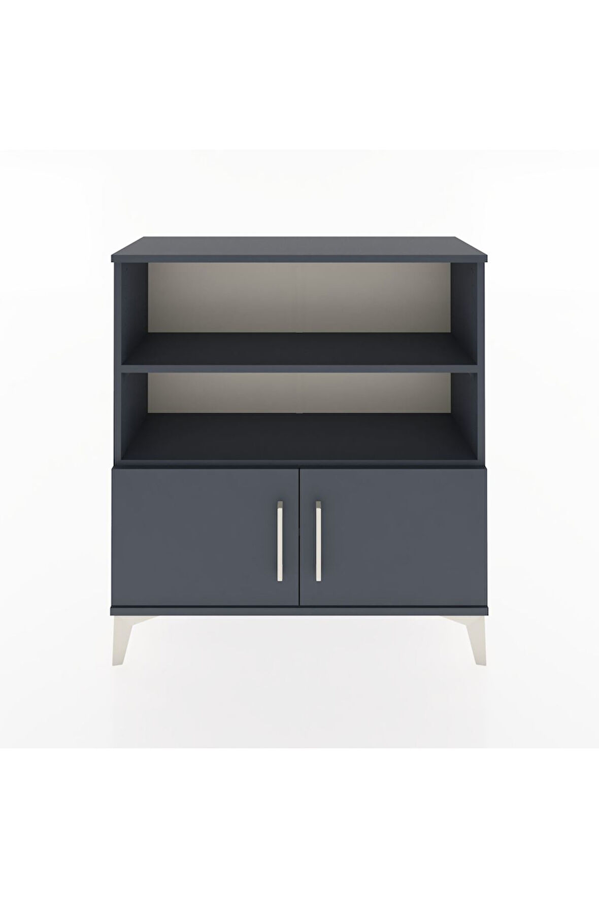 Arges Şifonyer 3 Raflı 2 Kapaklı 88x30x96 Antrasit-Antrasit