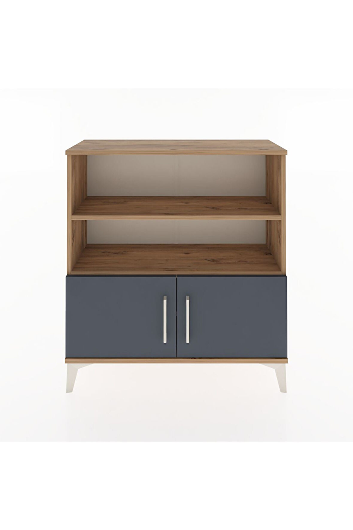 Arges Şifonyer 3 Raflı 2 Kapaklı 88x30x96 Çam-Antrasit