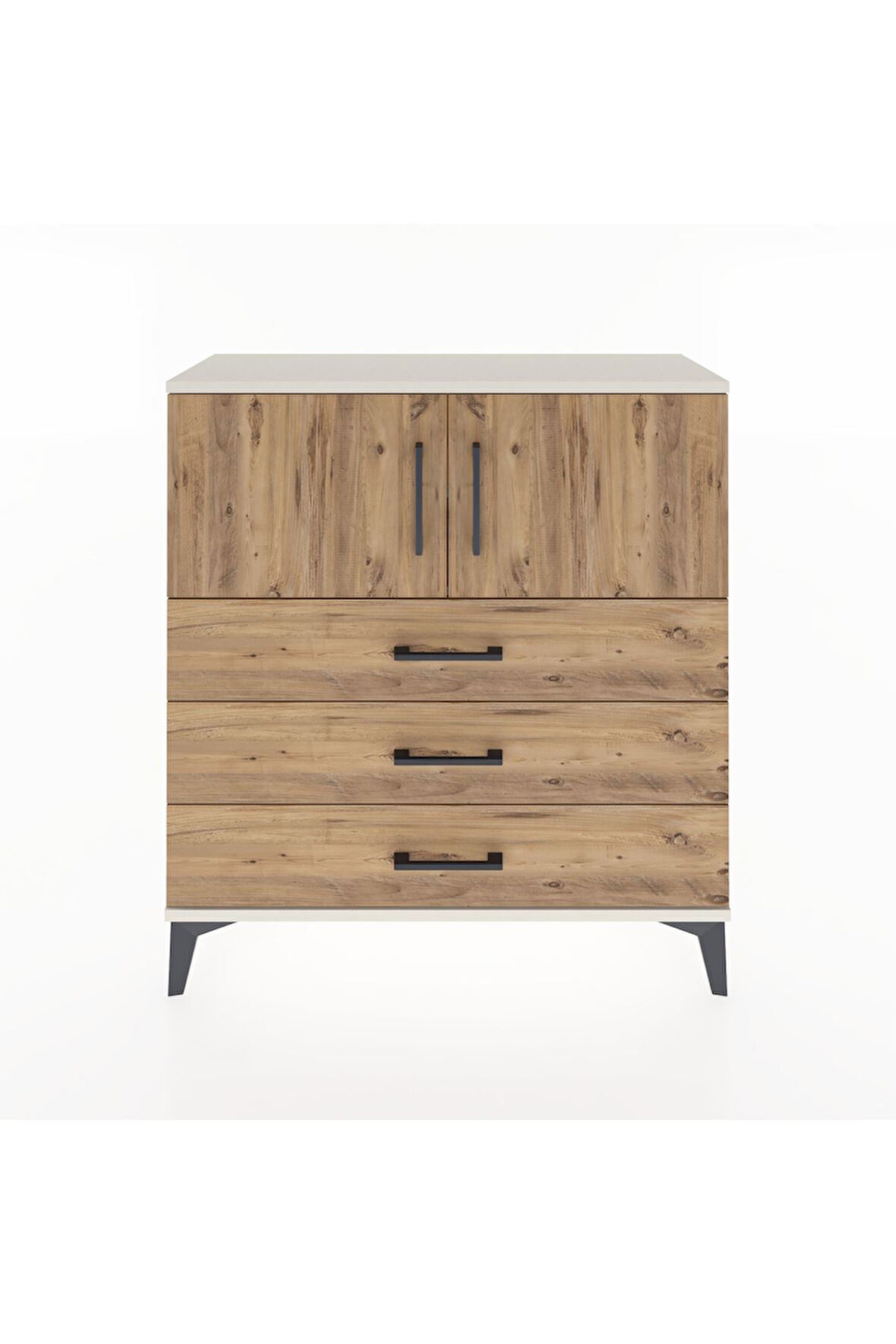 Arges Şifonyer 2 Raflı 3 Çekmeceli 2 Kapaklı 88x30x96 Aytaşı-Çam