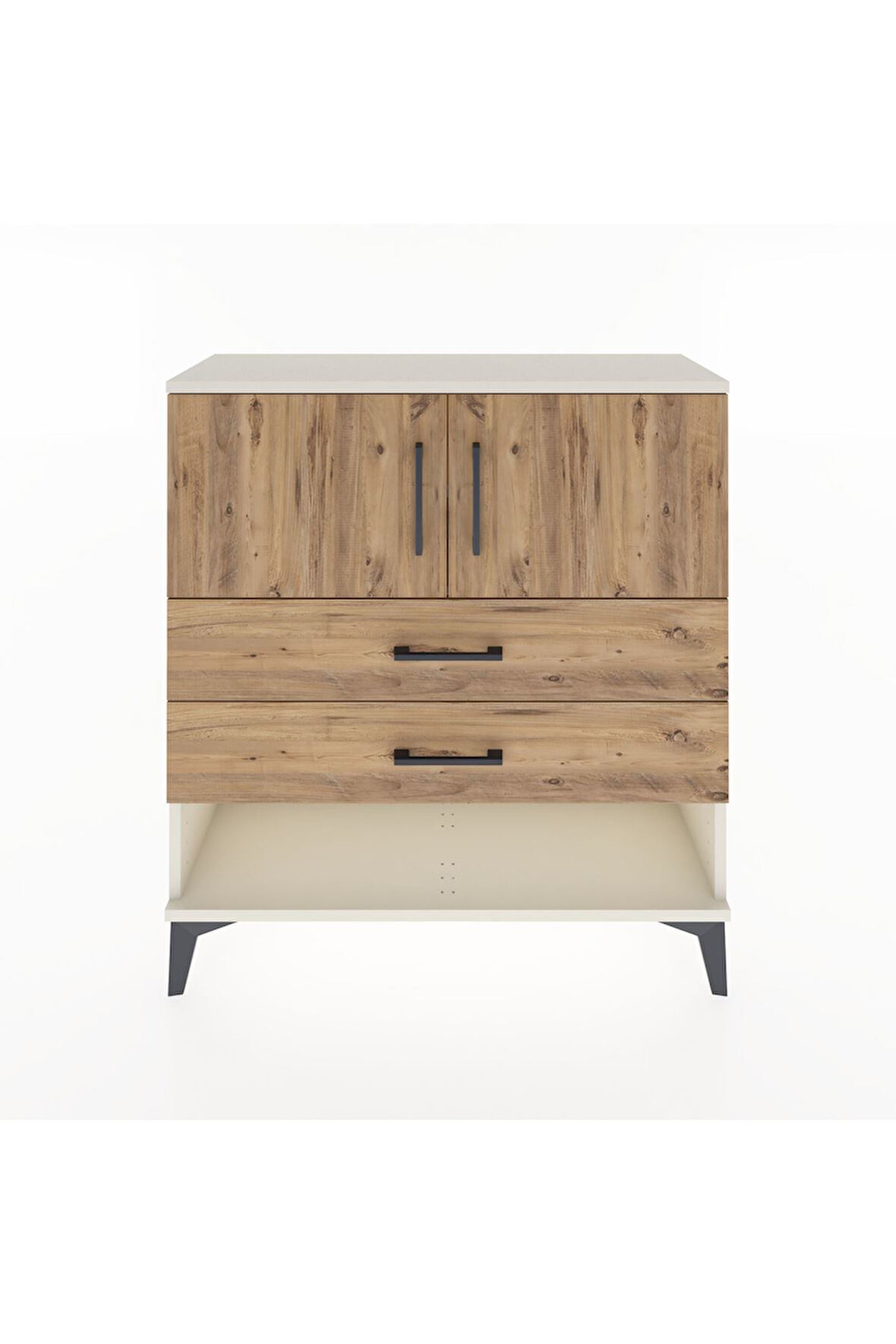 Arges Şifonyer 2 Raflı 2 Çekmeceli 2 Kapaklı 88x30x96 Aytaşı-Çam