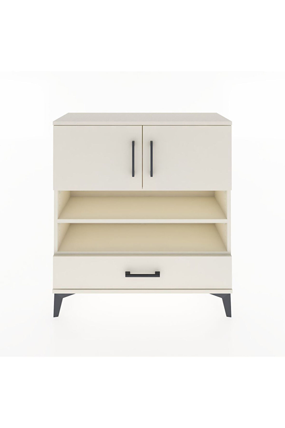 Arges Şifonyer 4 Raflı Tek Çekmeceli 2 Kapaklı 88x30x96 Aytaşı-Aytaşı