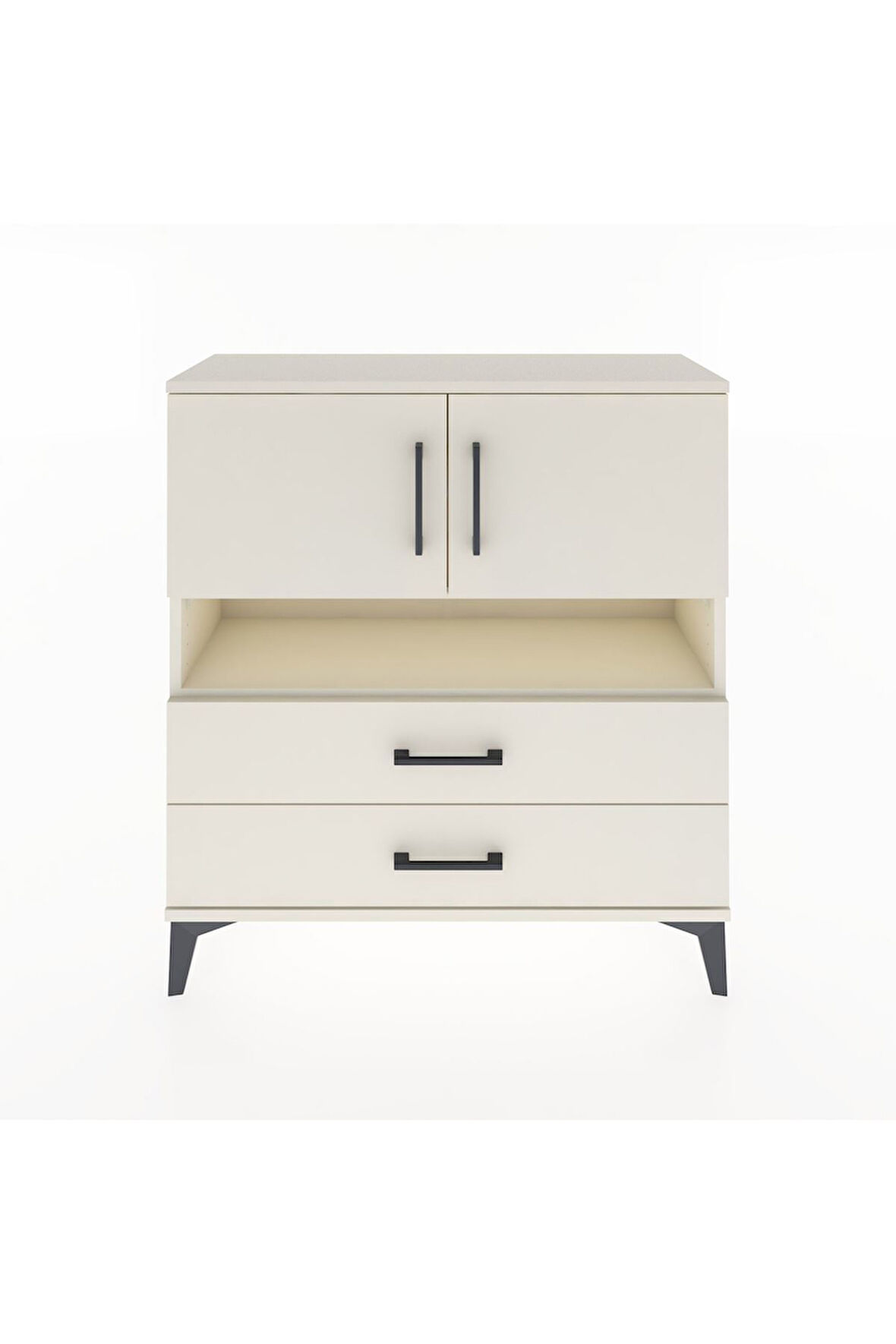 Arges Şifonyer 3 Raflı 2 Çekmeceli 2 Kapaklı 88x30x96 Aytaşı-Aytaşı