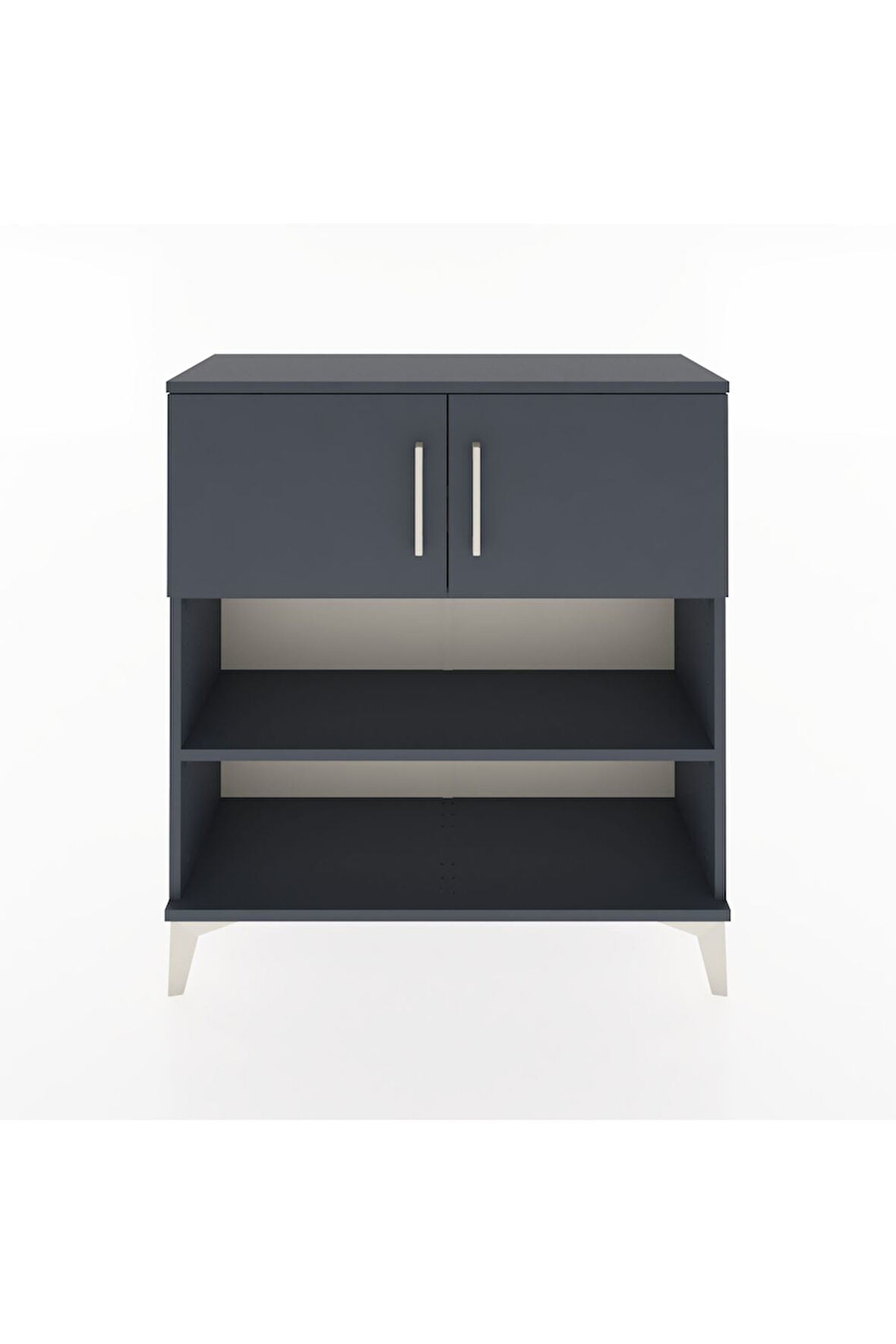 Arges Şifonyer 3 Raflı 2 Kapaklı 88x30x96 Antrasit-Antrasit