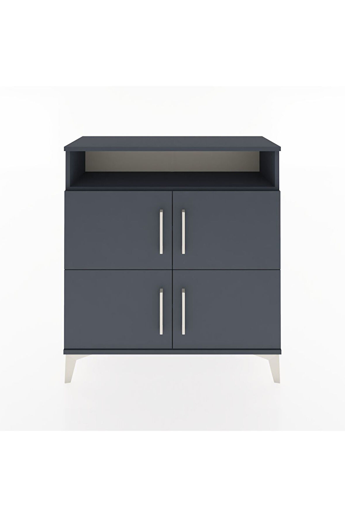 Arges Şifonyer 4 Raflı 4 Kapaklı 88x30x96 Antrasit-Antrasit