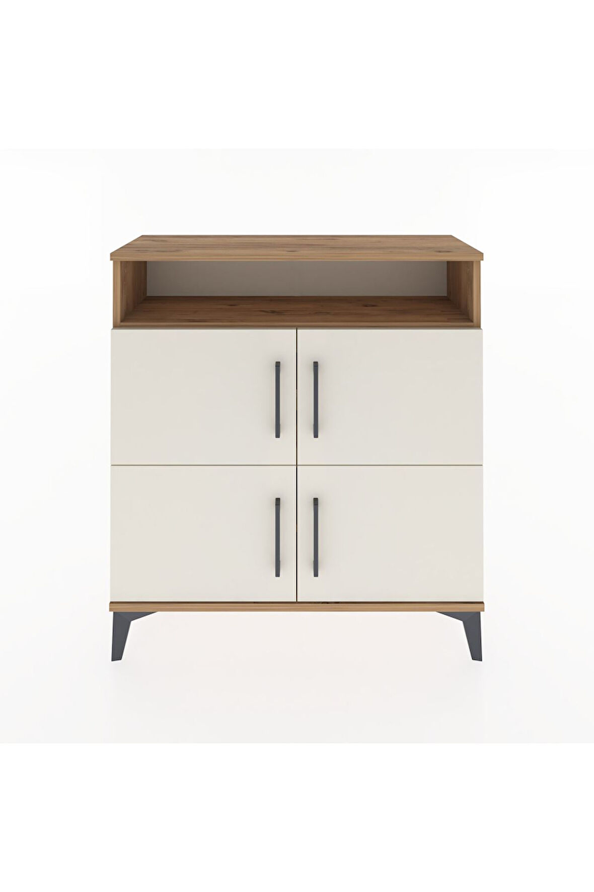 Arges Şifonyer 4 Raflı 4 Kapaklı 88x30x96 Çam-Aytaşı