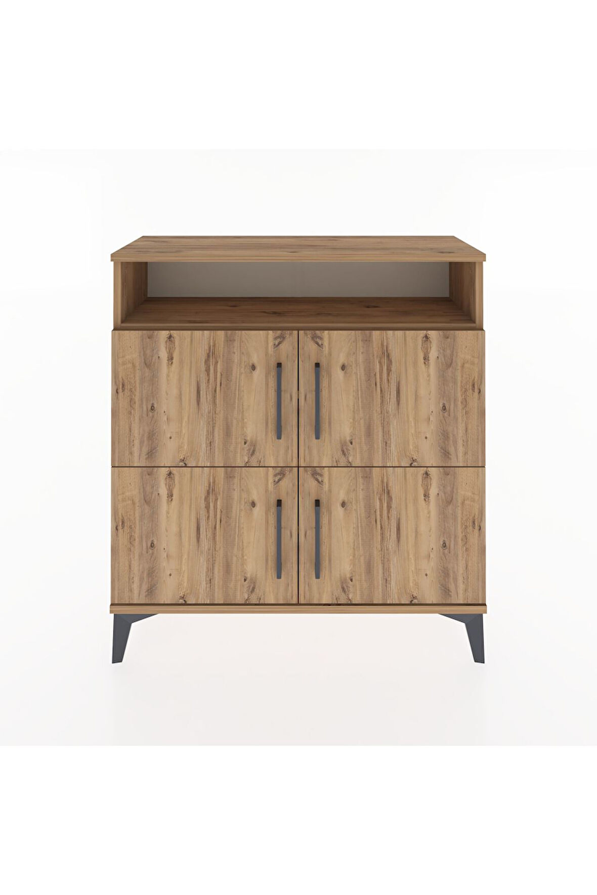 Arges Şifonyer 4 Raflı 4 Kapaklı 88x30x96 Çam-Çam