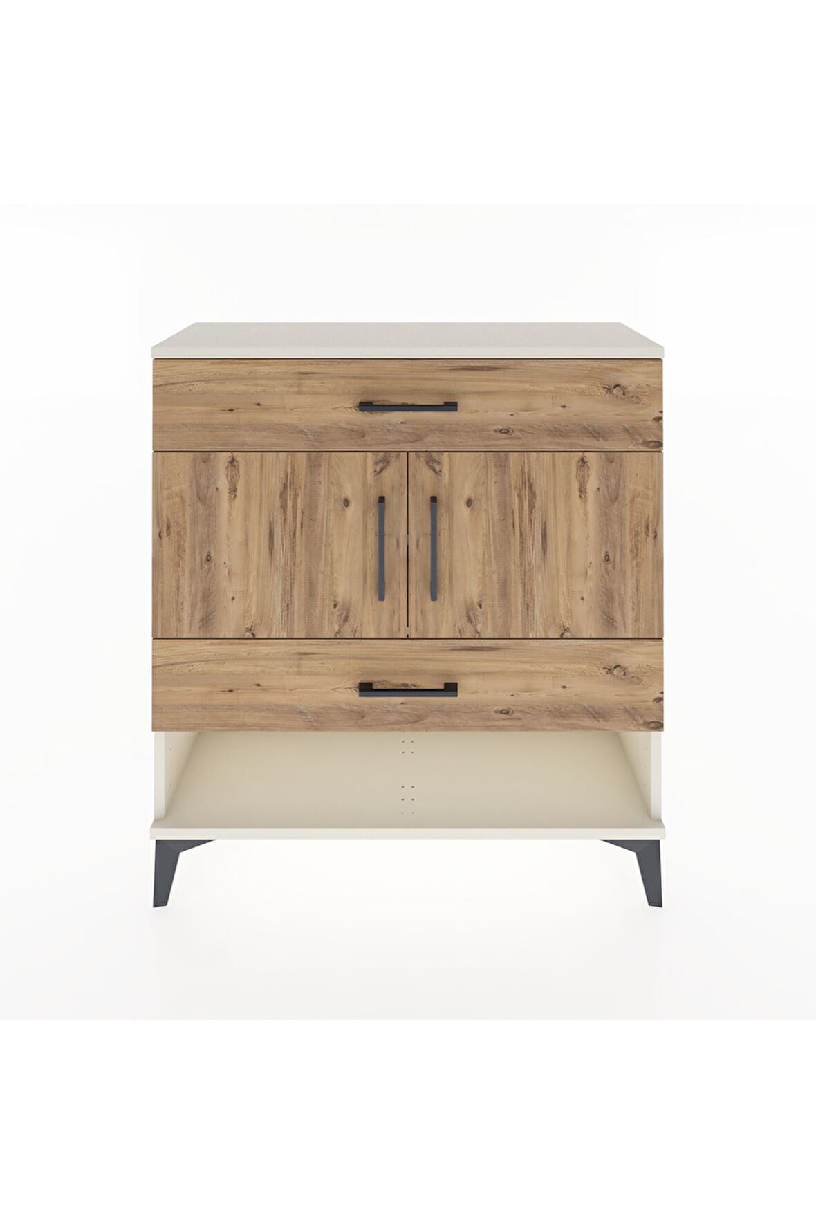 Arges Şifonyer 2 Raflı 2 Çekmeceli 2 Kapaklı 88x30x96 Aytaşı-Çam