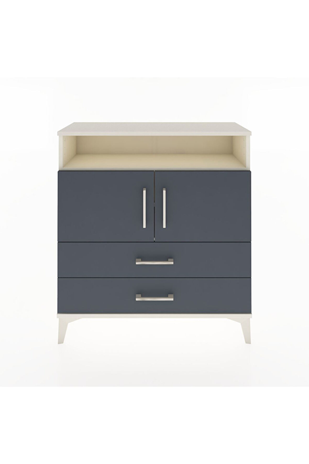 Arges Şifonyer 3 Raflı 2 Çekmeceli 2 Kapaklı 88x30x96 Aytaşı-Antrasit