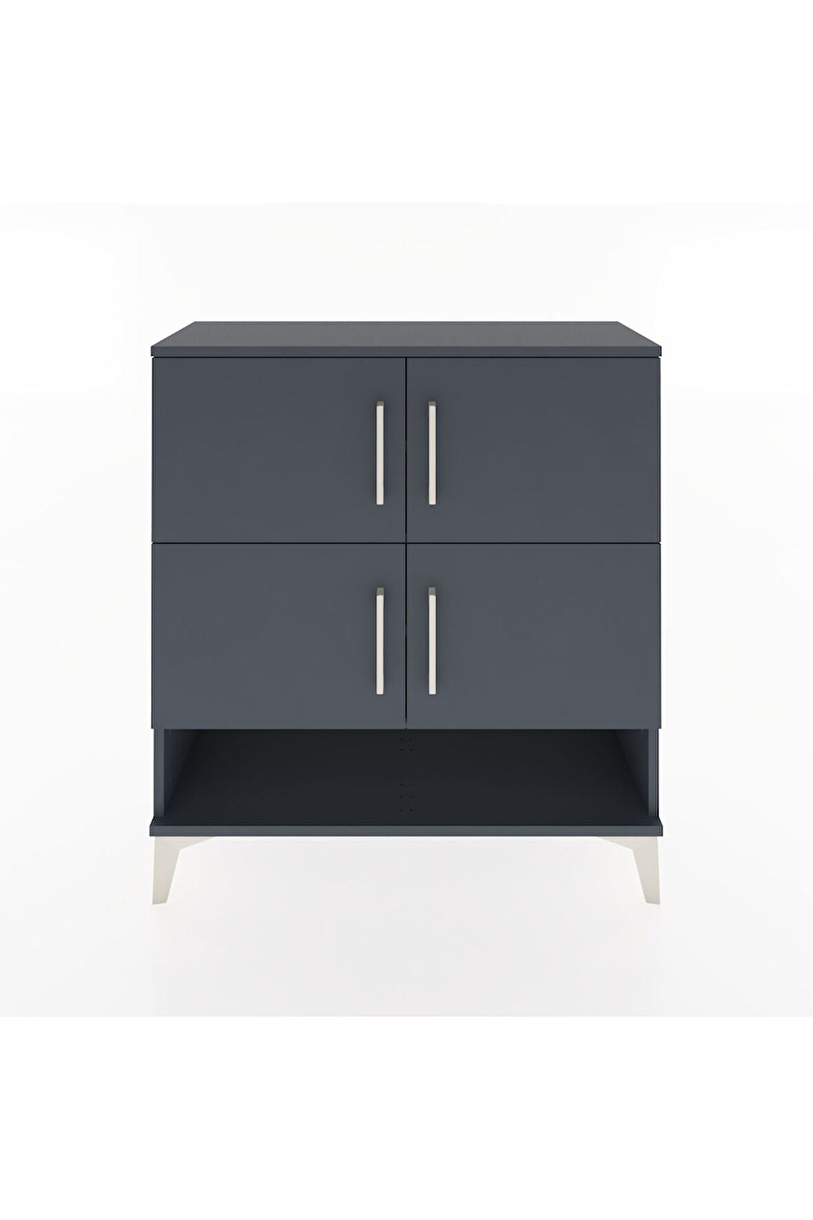 Arges Şifonyer 4 Raflı 4 Kapaklı 88x30x96 Antrasit-Antrasit