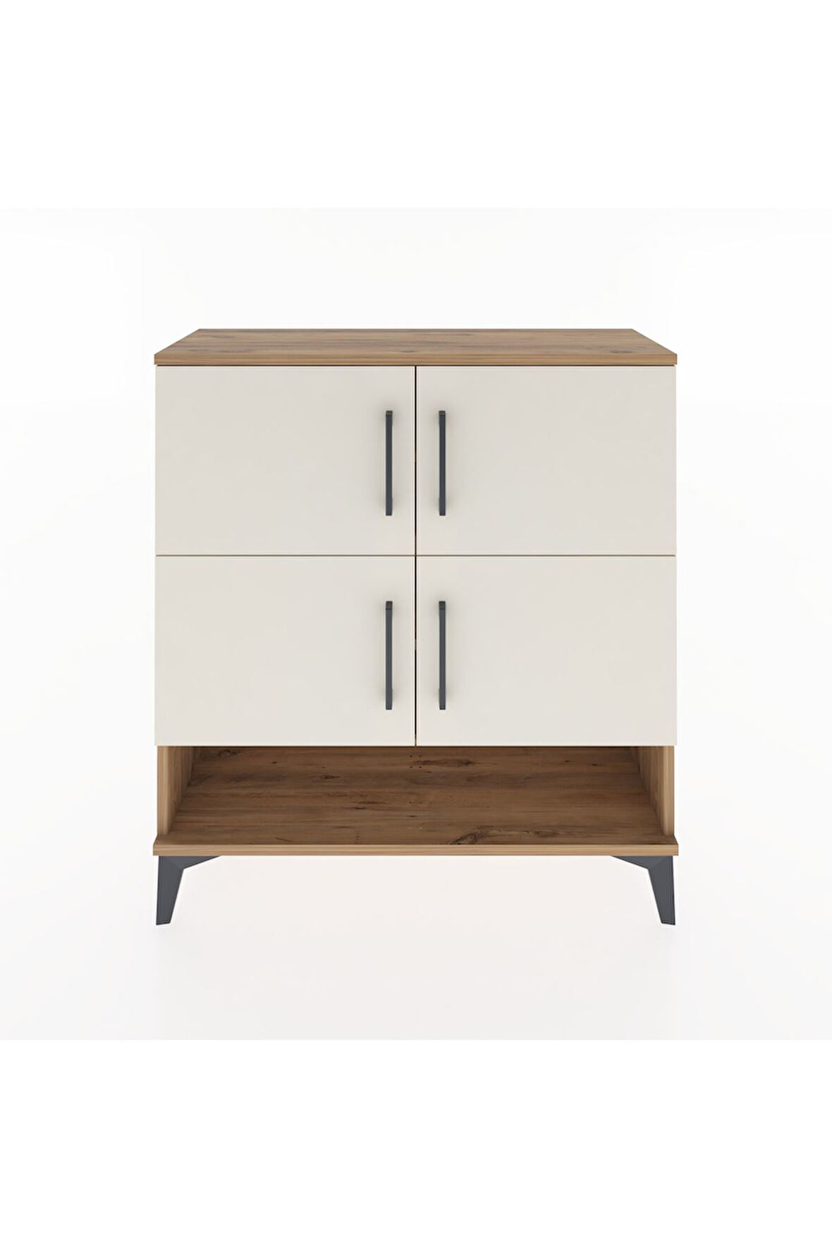 Arges Şifonyer 4 Raflı 4 Kapaklı 88x30x96 Çam-Aytaşı