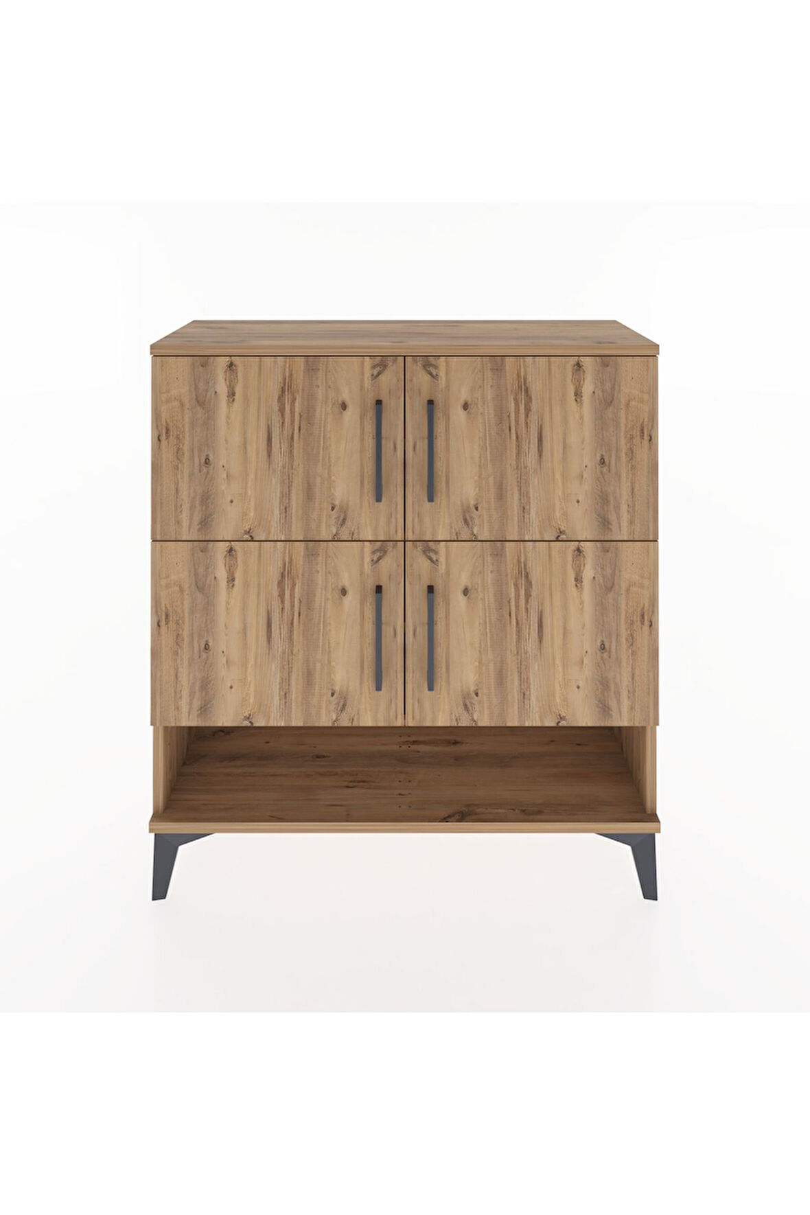 Arges Şifonyer 4 Raflı 4 Kapaklı 88x30x96 Çam-Çam