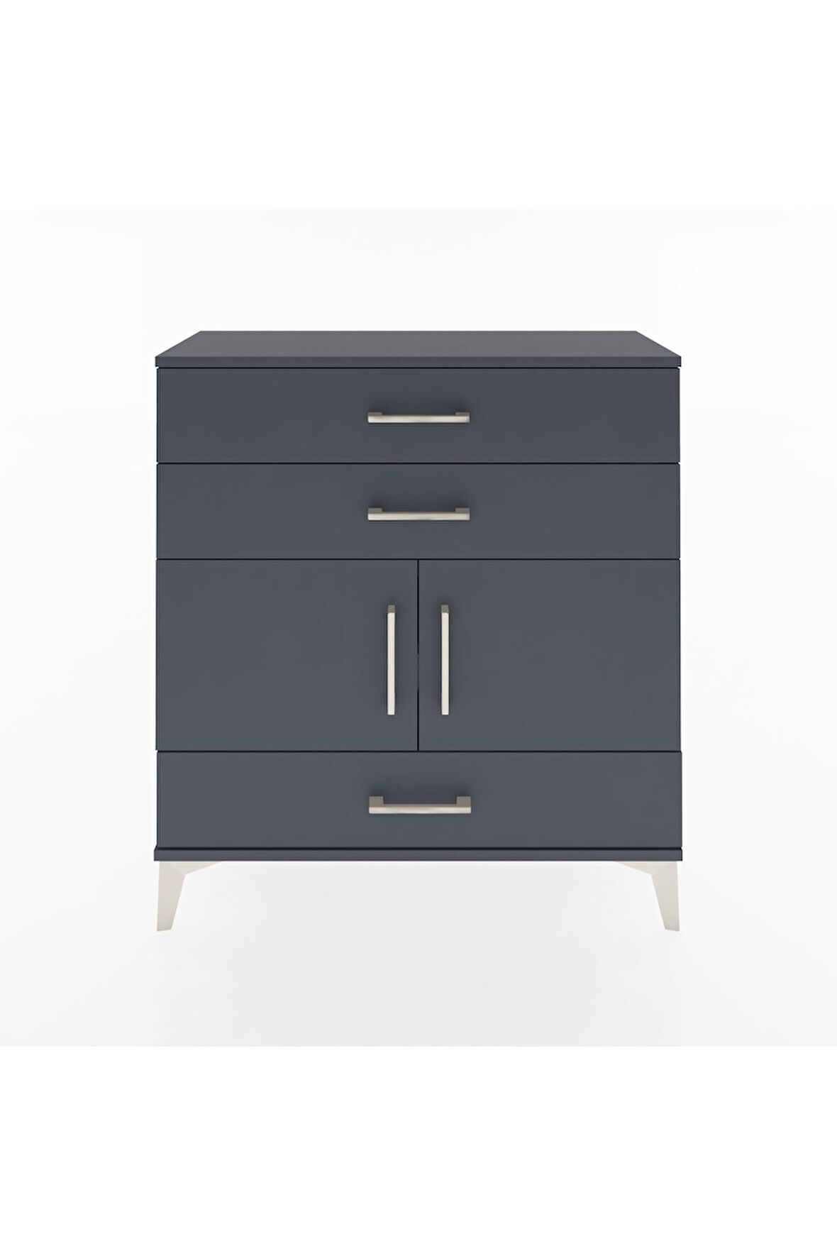 Arges Şifonyer 2 Raflı 3 Çekmeceli 2 Kapaklı 88x30x96 Antrasit-Antrasit