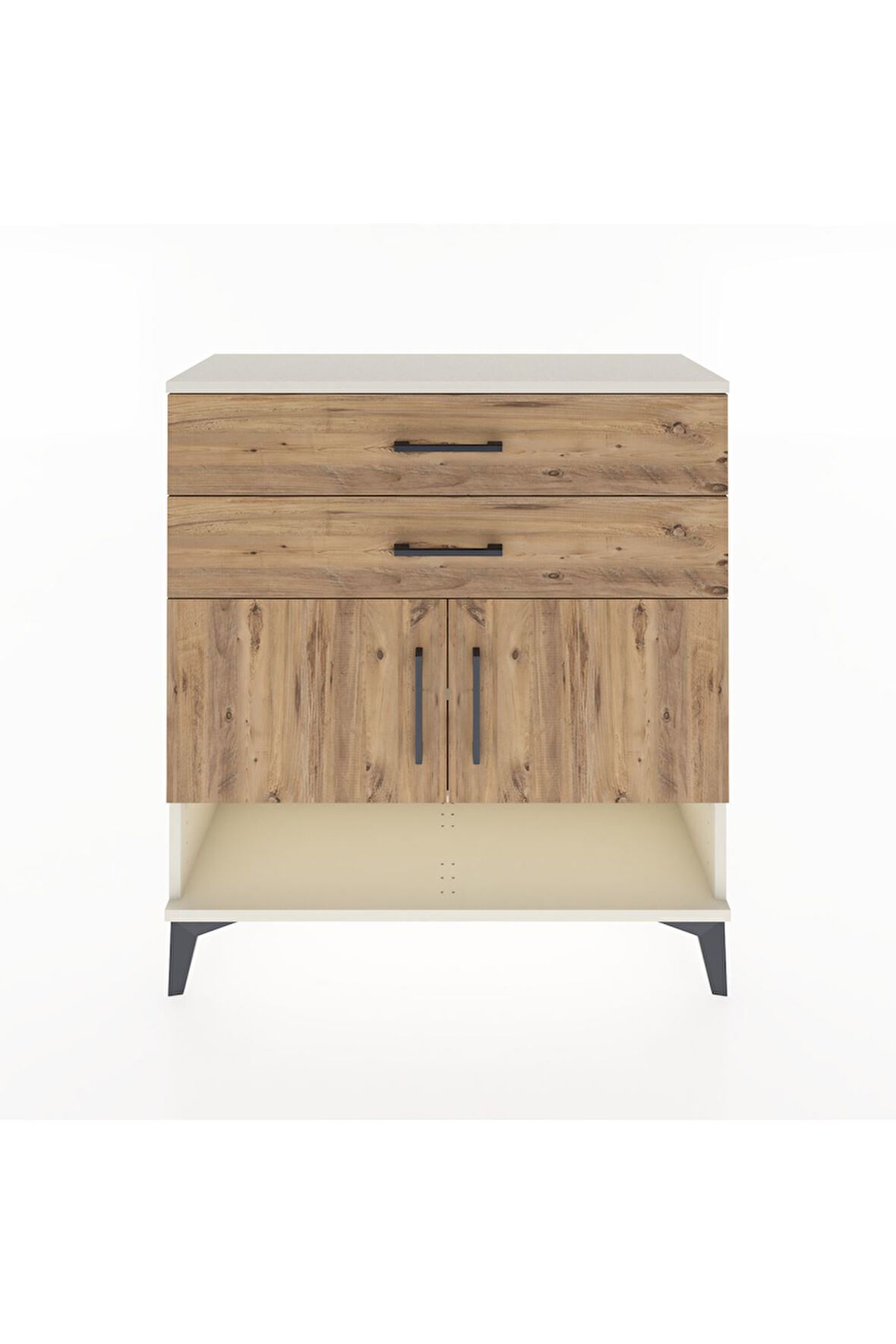 Arges Şifonyer 2 Raflı 2 Çekmeceli 2 Kapaklı 88x30x96 Aytaşı-Çam