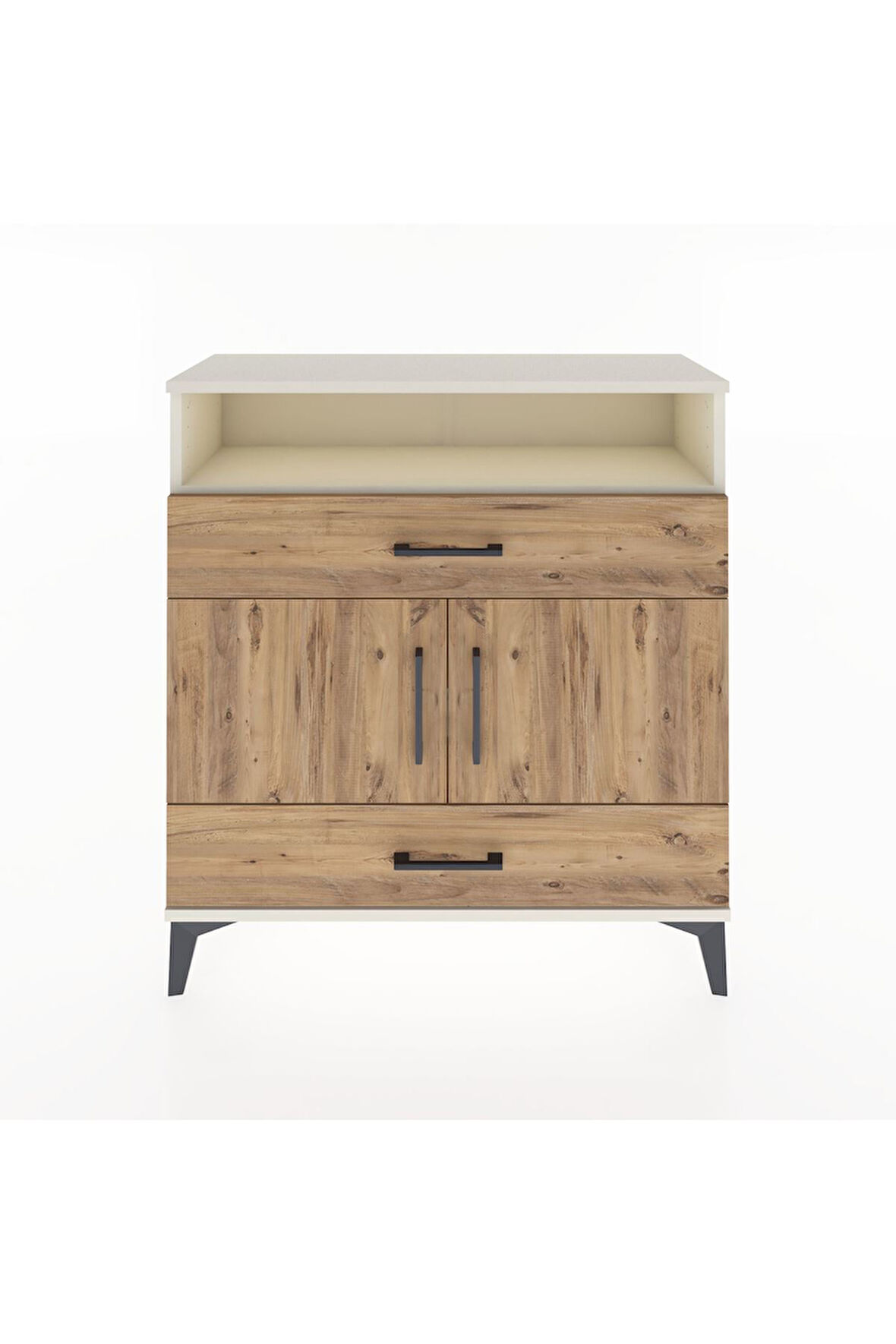 Arges Şifonyer 3 Raflı 2 Çekmeceli 2 Kapaklı 88x30x96 Aytaşı-Çam