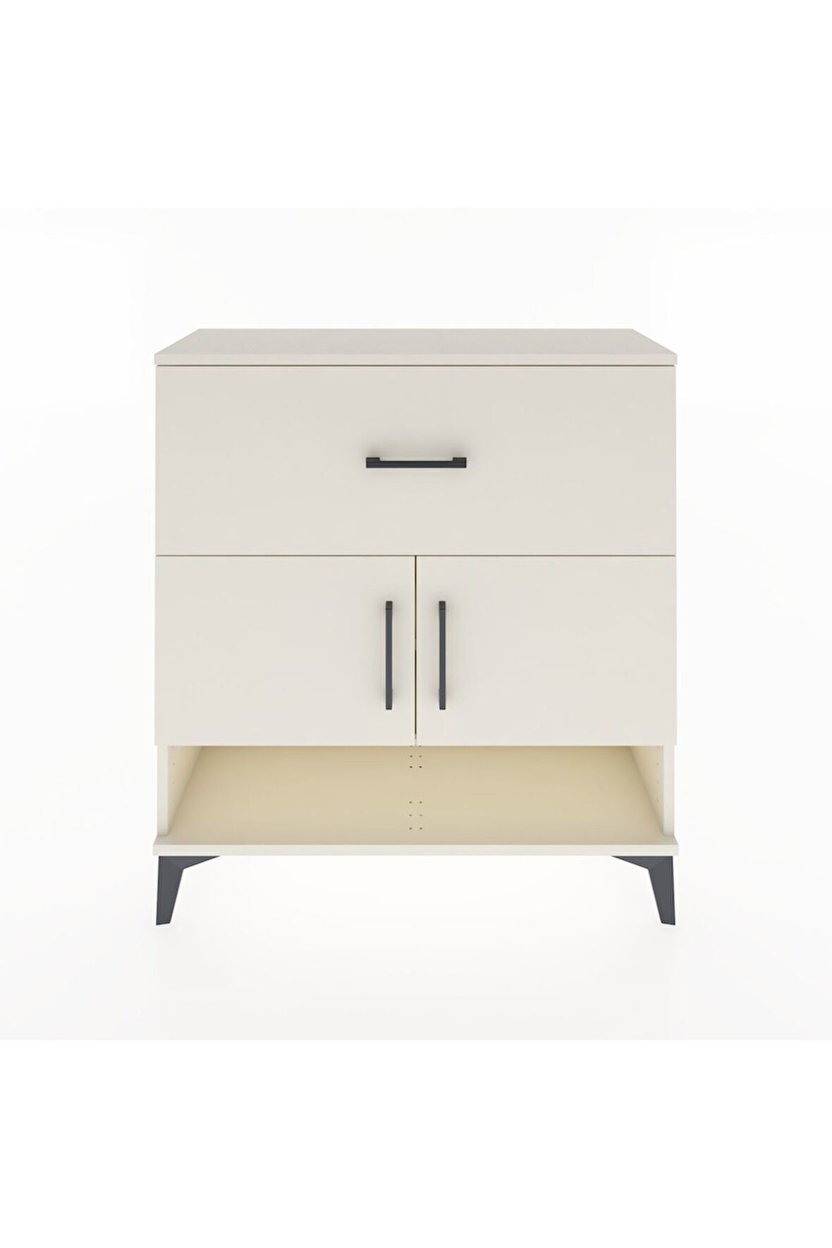 Arges Şifonyer 2 Raflı Tek Çekmeceli 2 Kapaklı 88x30x96 Aytaşı-Aytaşı