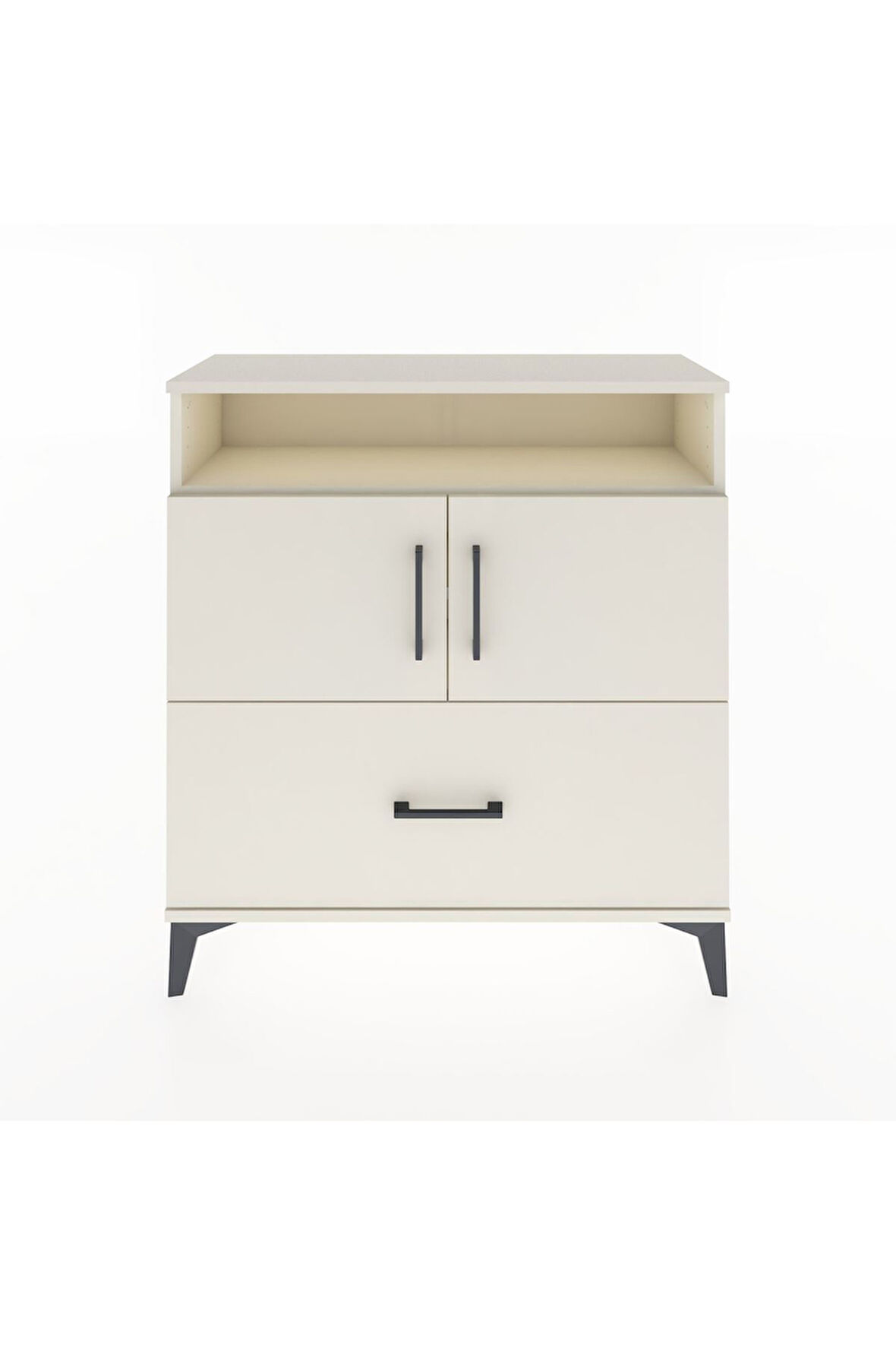 Arges Şifonyer 3 Raflı Tek Çekmeceli 2 Kapaklı 88x30x96 Aytaşı-Aytaşı