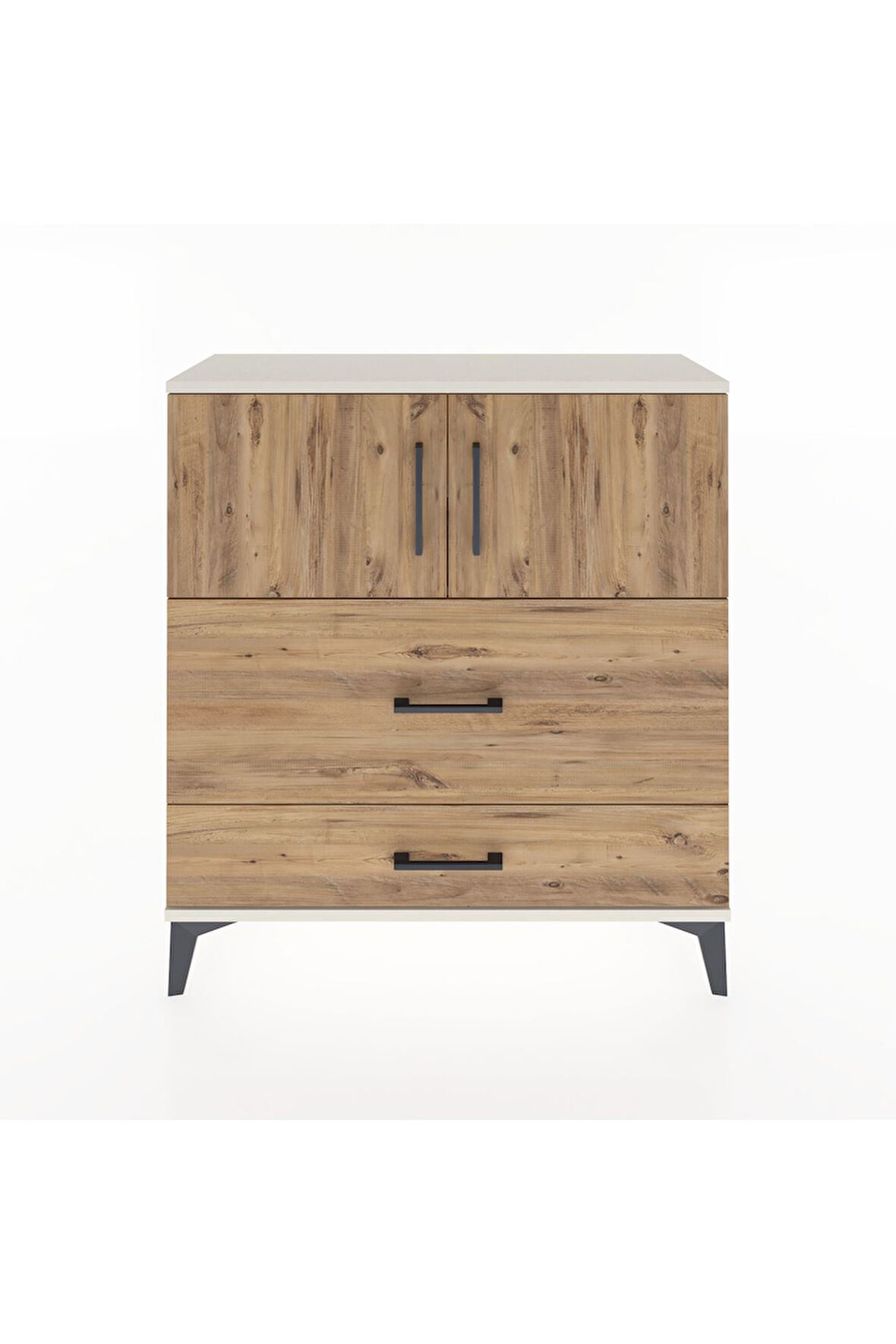 Arges Şifonyer 2 Raflı 2 Çekmeceli 2 Kapaklı 88x30x96 Aytaşı-Çam