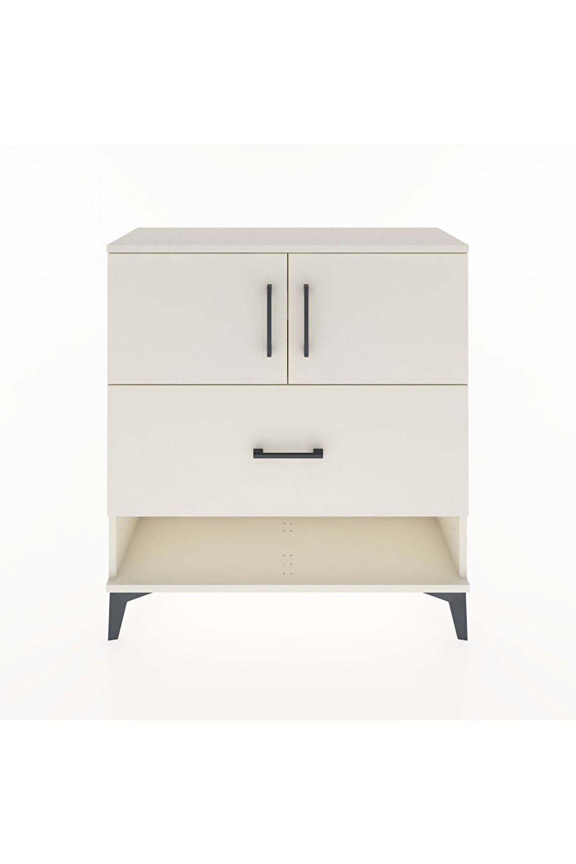 Arges Şifonyer 2 Raflı Tek Çekmeceli 2 Kapaklı 88x30x96 Aytaşı-Aytaşı