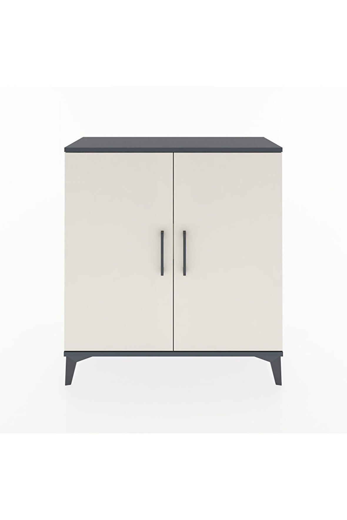 Arges Şifonyer 2 Raflı 2 Kapaklı 88x30x96 Antrasit-Aytaşı