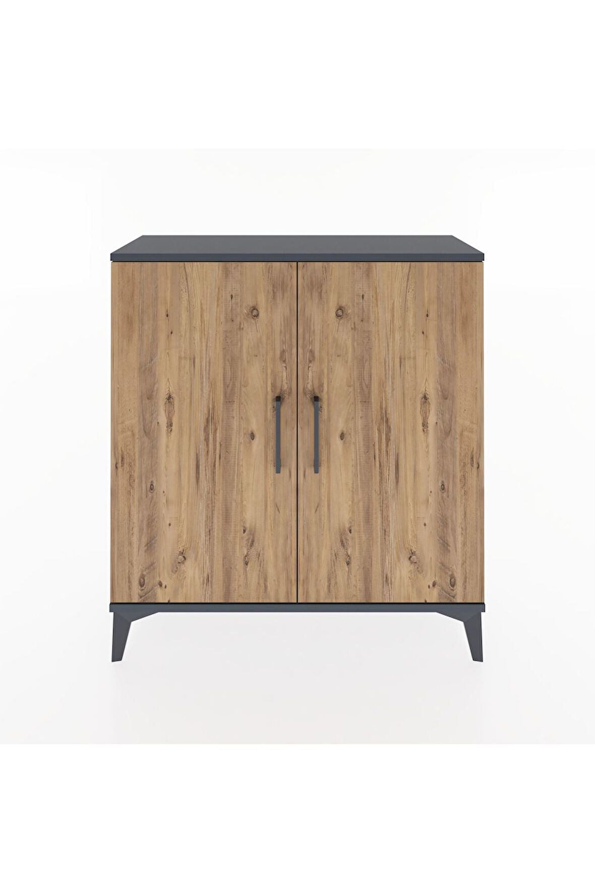 Arges Şifonyer 2 Kapaklı 88x30x96 Antrasit-Çam