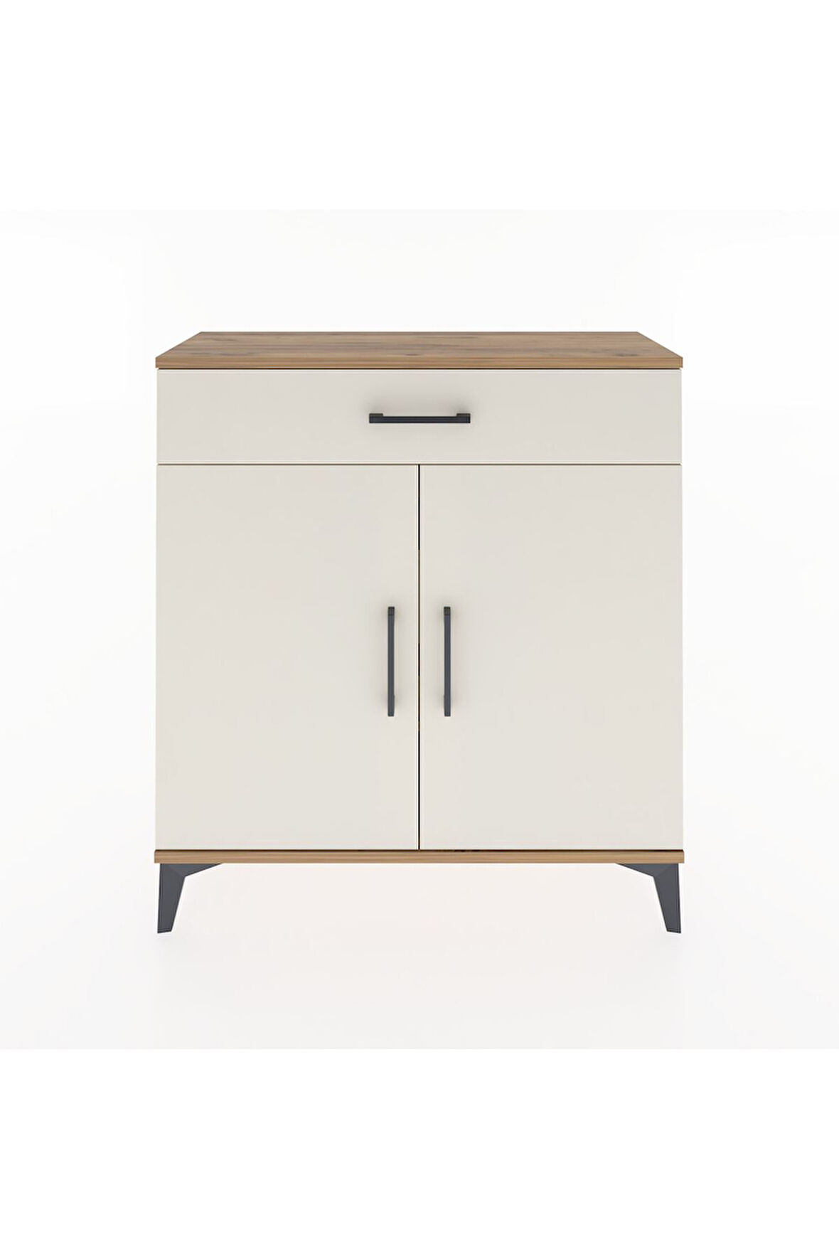 Arges Şifonyer 2 Raflı Tek Çekmeceli 2 Kapaklı 88x30x96 Çam-Aytaşı