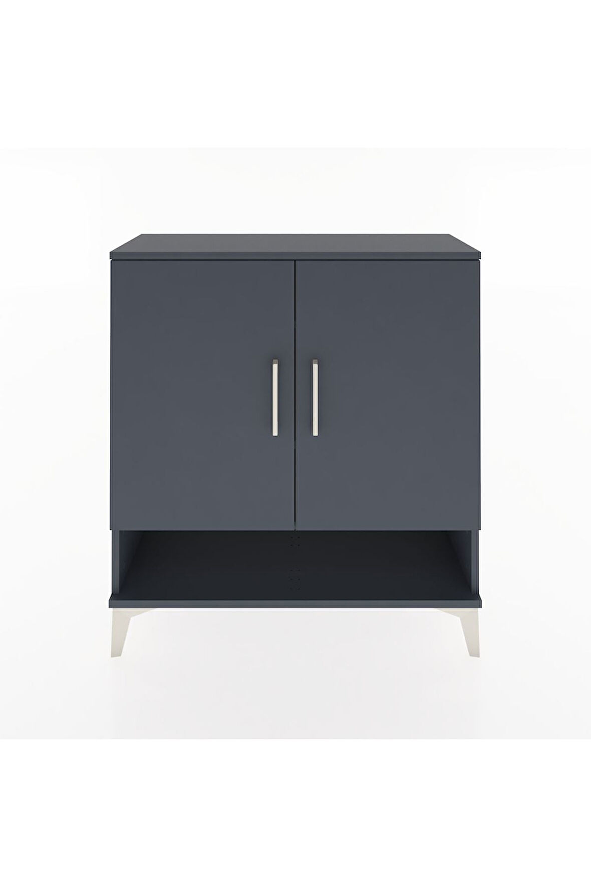 Arges Şifonyer 3 Raflı 2 Kapaklı 88x30x96 Antrasit-Antrasit