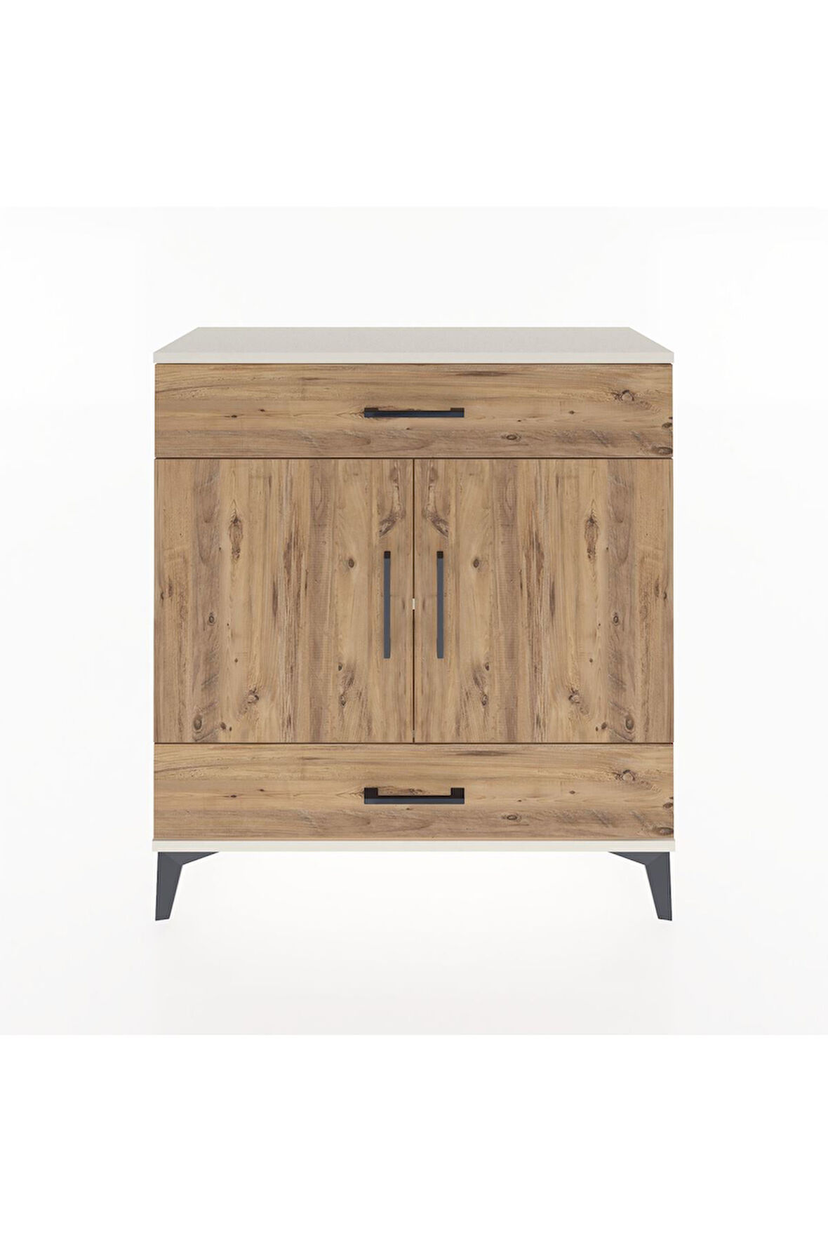 Arges Şifonyer 2 Raflı 2 Çekmeceli 2 Kapaklı 88x30x96 Aytaşı-Çam