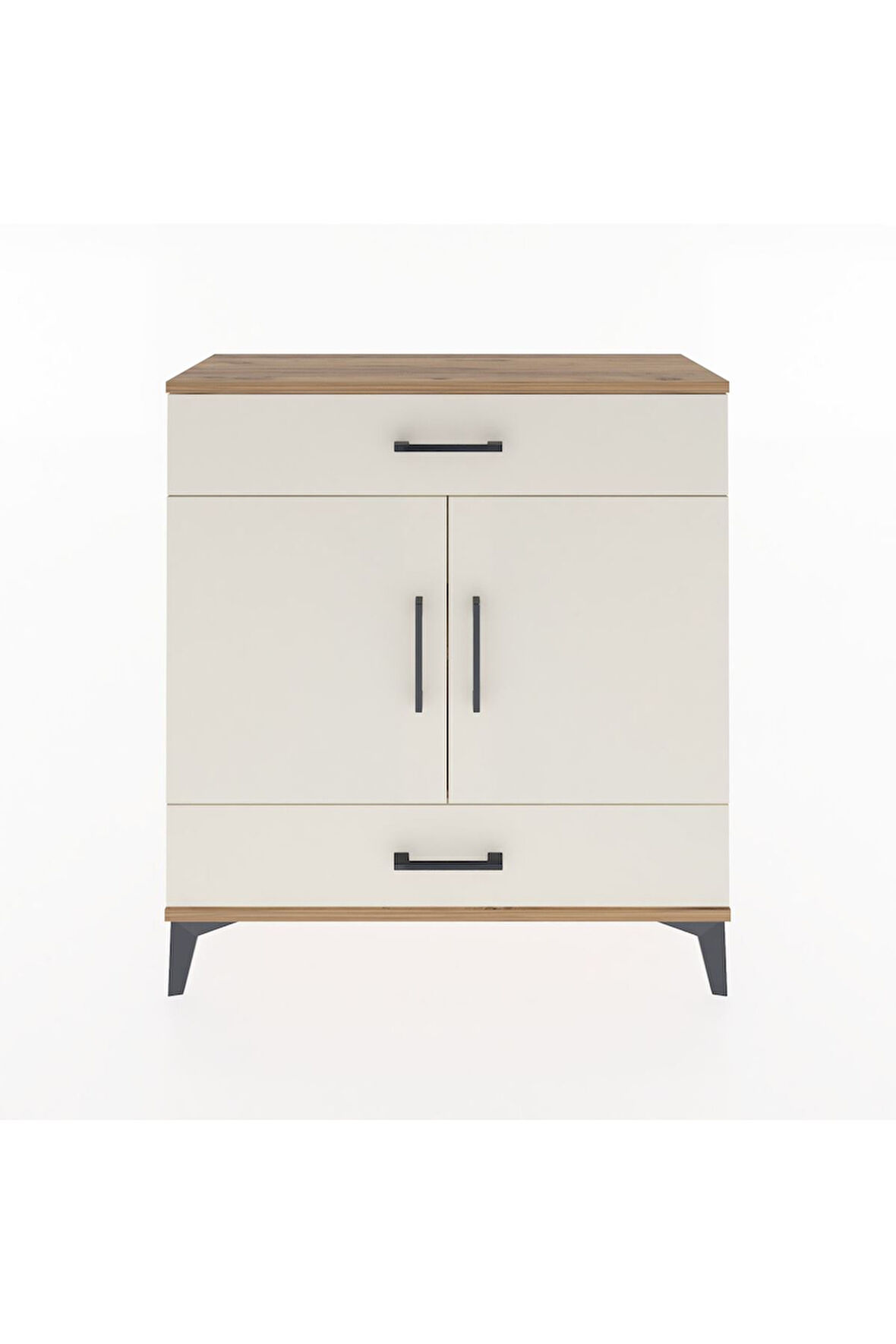 Arges Şifonyer 2 Raflı 2 Çekmeceli 2 Kapaklı 88x30x96 Çam-Aytaşı