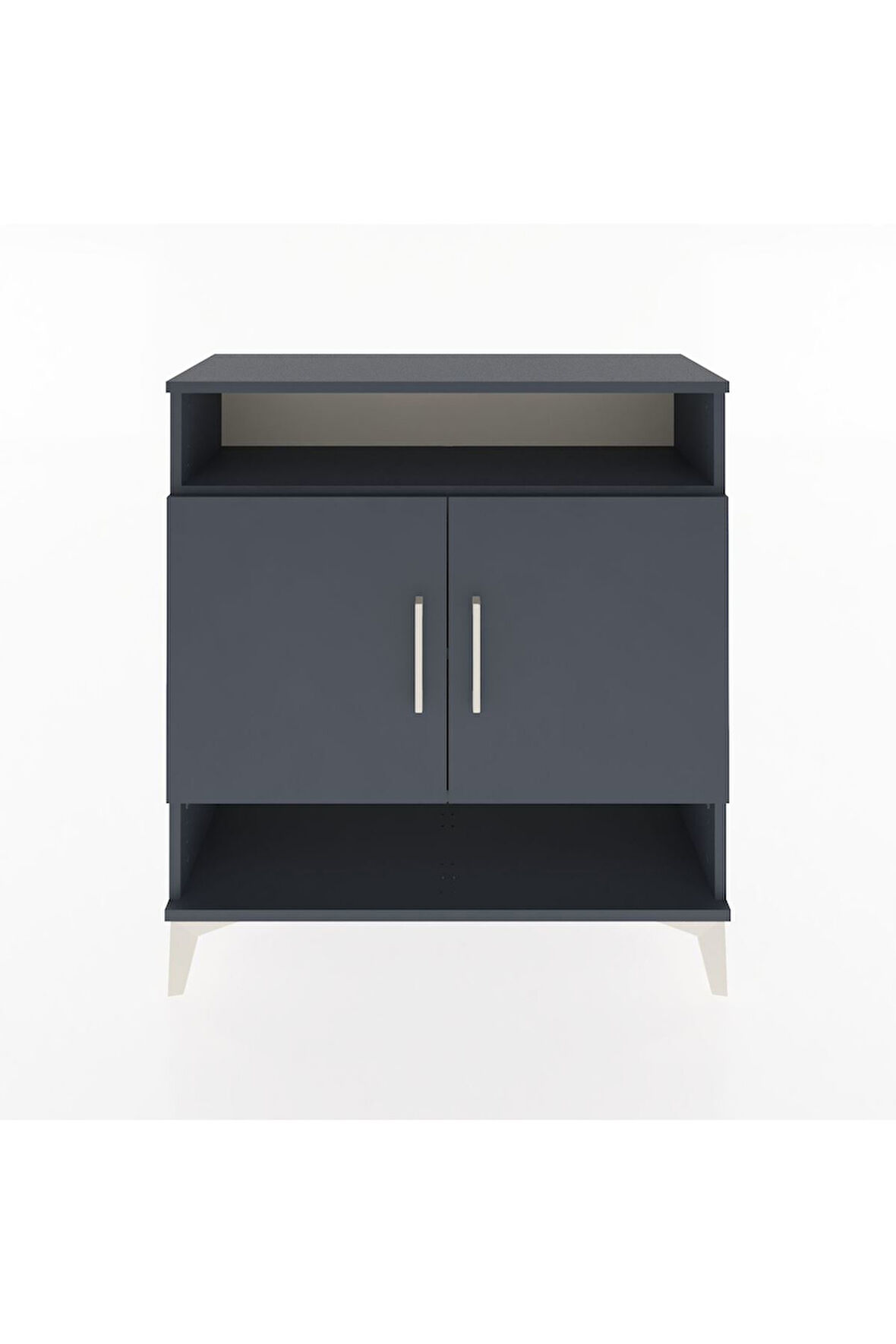 Arges Şifonyer 3 Raflı 2 Kapaklı 88x30x96 Antrasit-Antrasit