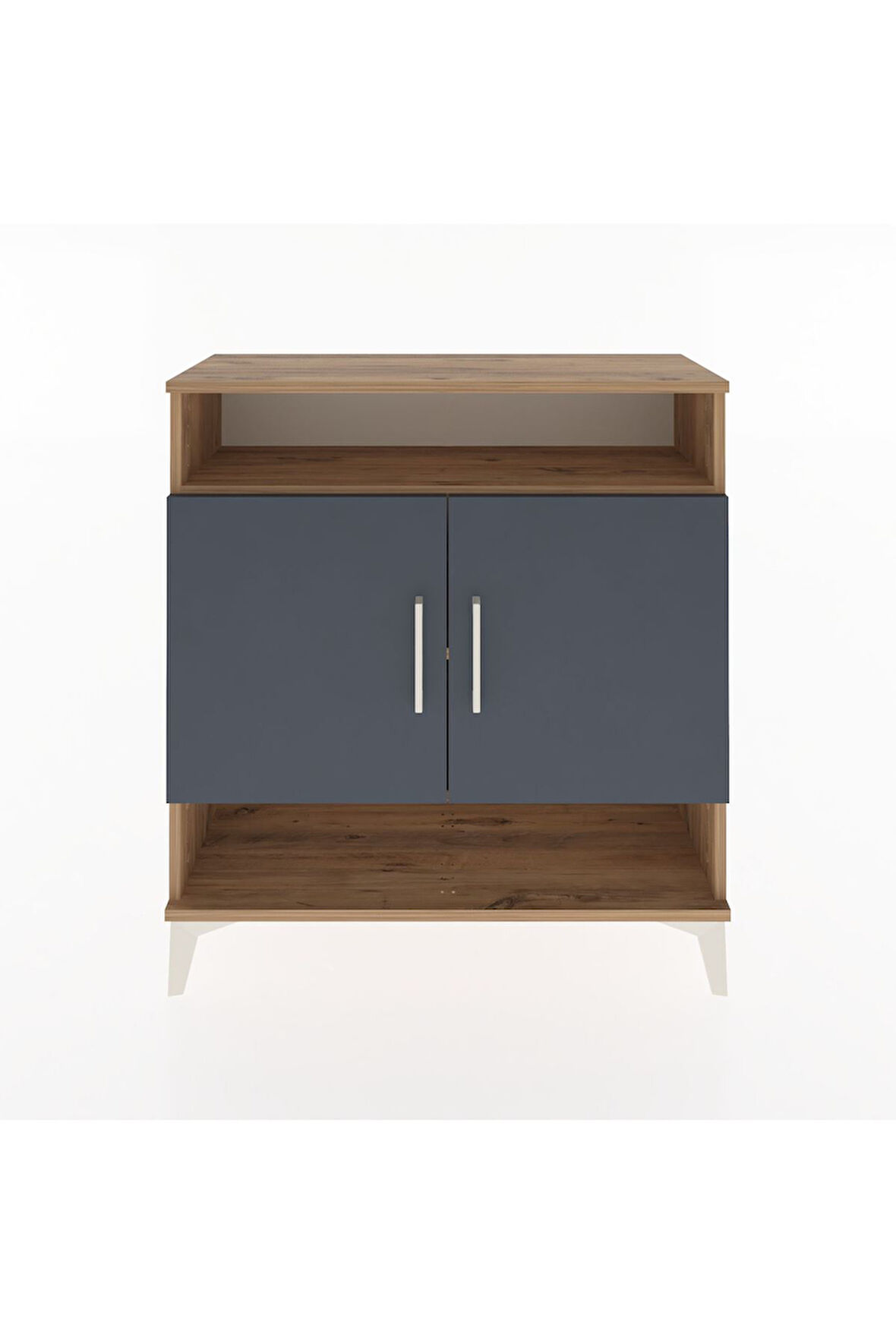 Arges Şifonyer 3 Raflı 2 Kapaklı 88x30x96 Çam-Antrasit