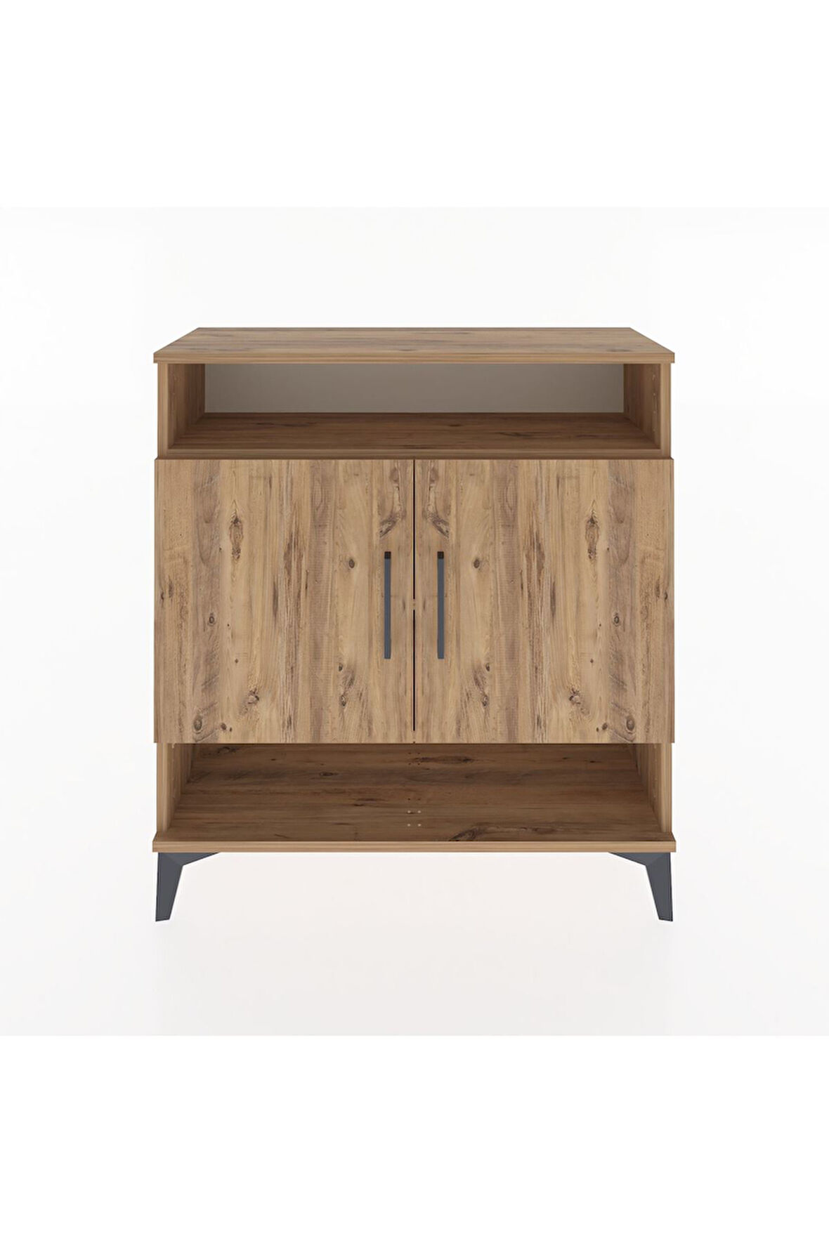 Arges Şifonyer 3 Raflı 2 Kapaklı 88x30x96 Çam-Çam