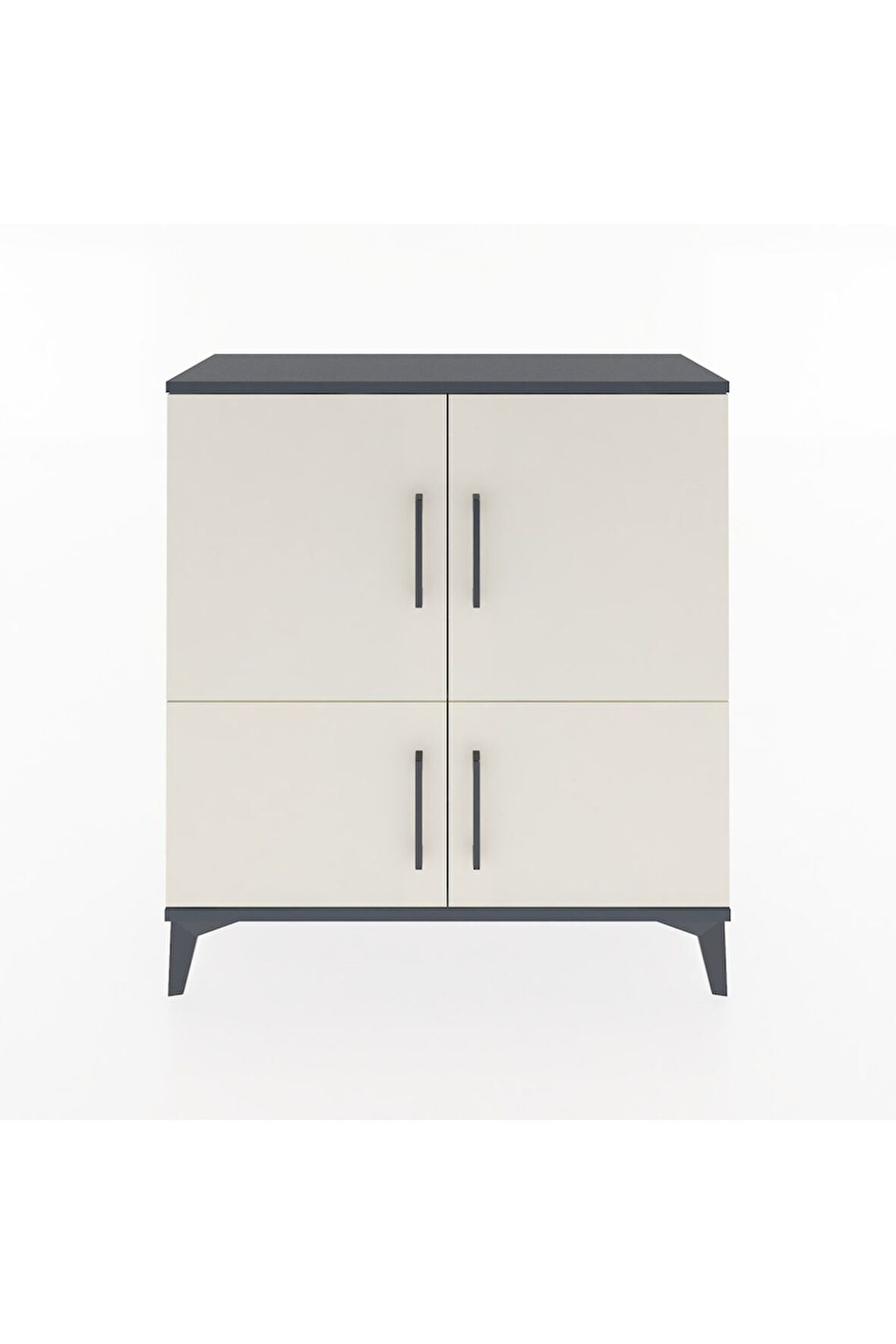 Arges Şifonyer 3 Raflı 4 Kapaklı 88x30x96 Antrasit-Aytaşı