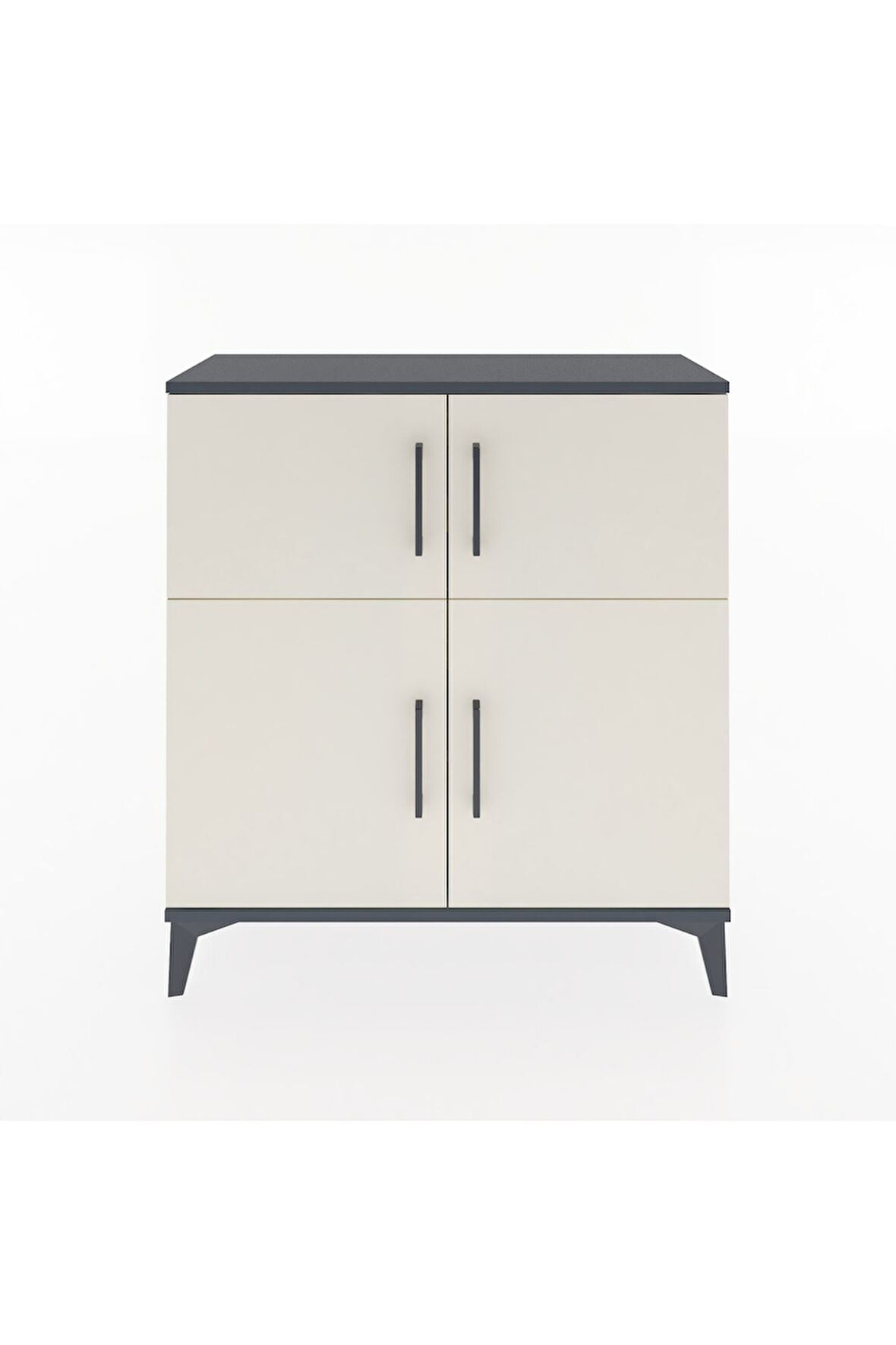 Arges Şifonyer 3 Raflı 4 Kapaklı 88x30x96 Antrasit-Aytaşı