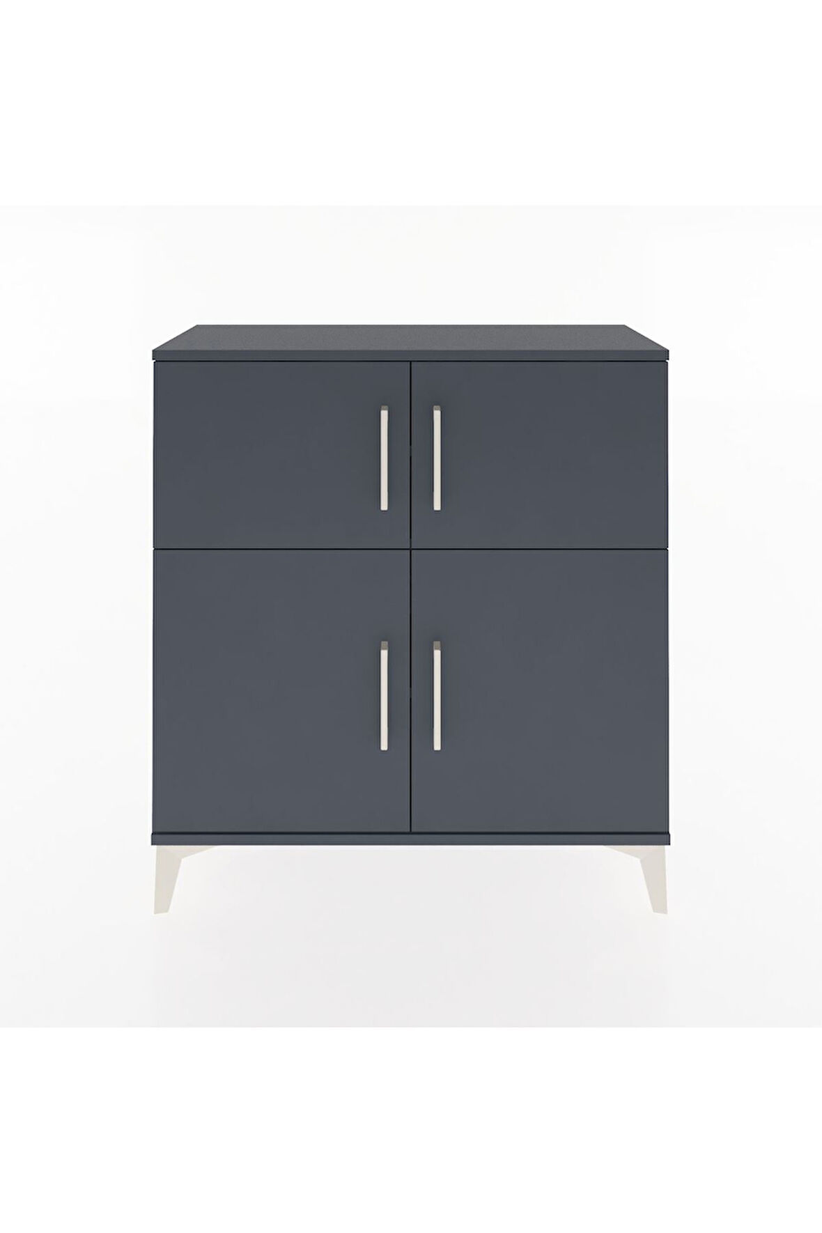 Arges Şifonyer 3 Raflı 4 Kapaklı 88x30x96 Antrasit-Antrasit