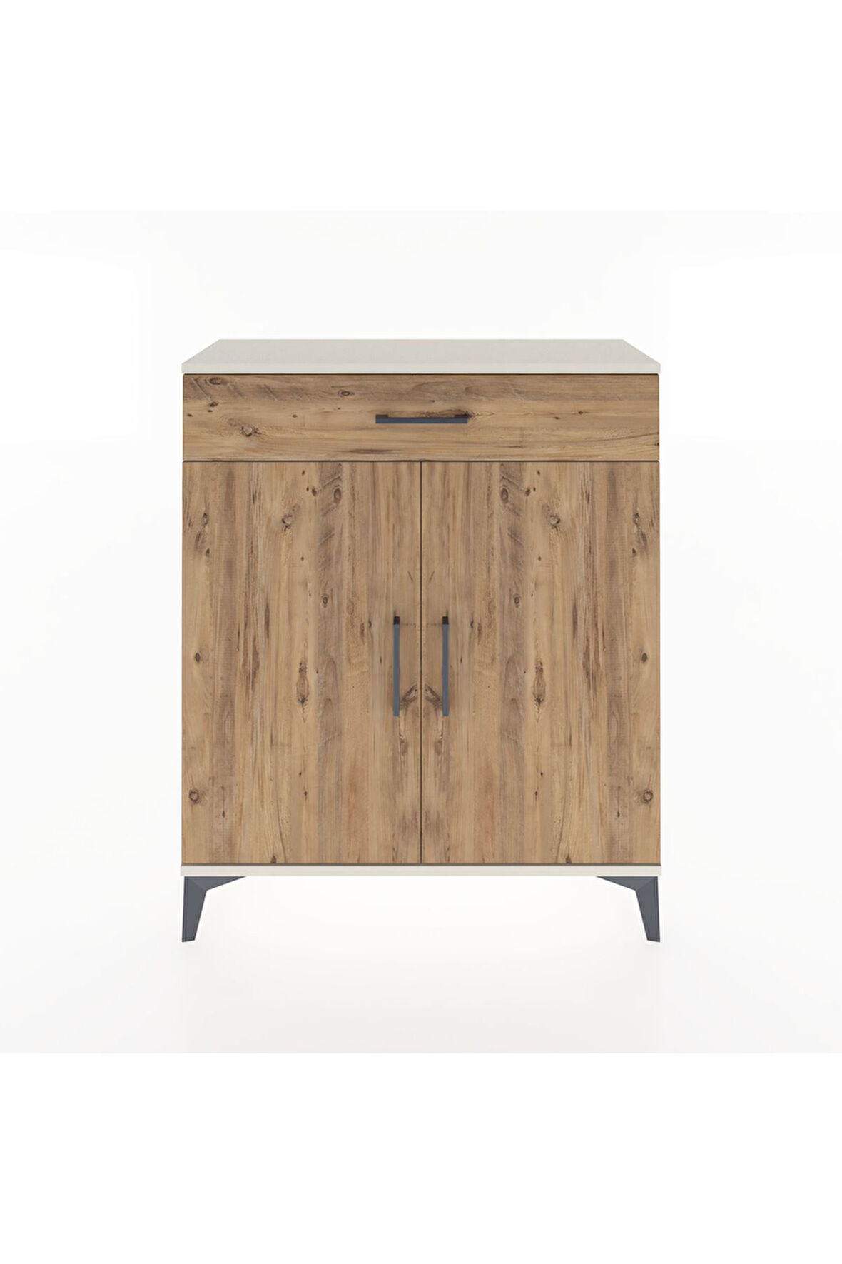 Arges Şifonyer Tek Raflı Tek Çekmeceli 2 Kapaklı 88x30x106 Aytaşı-Çam