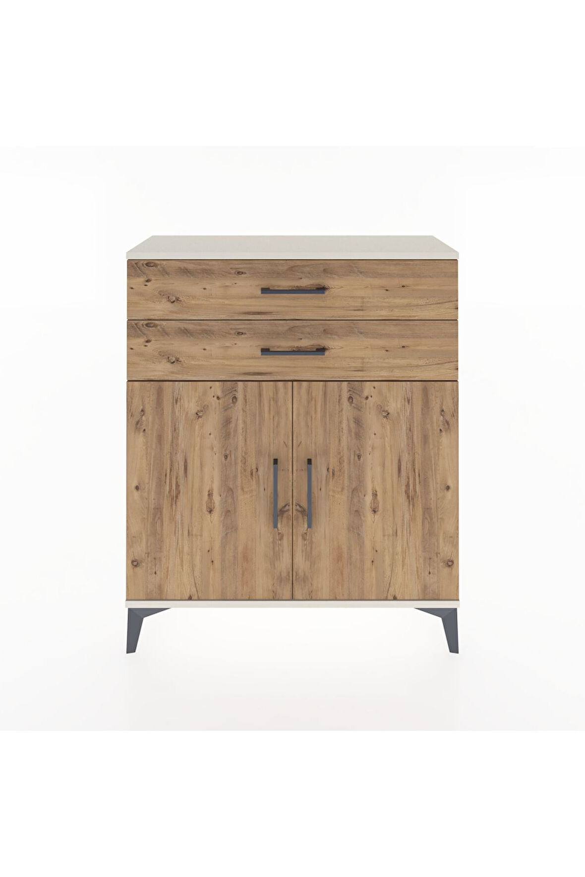 Arges Şifonyer 2 Raflı 2 Çekmeceli 2 Kapaklı 88x30x106 Aytaşı-Çam