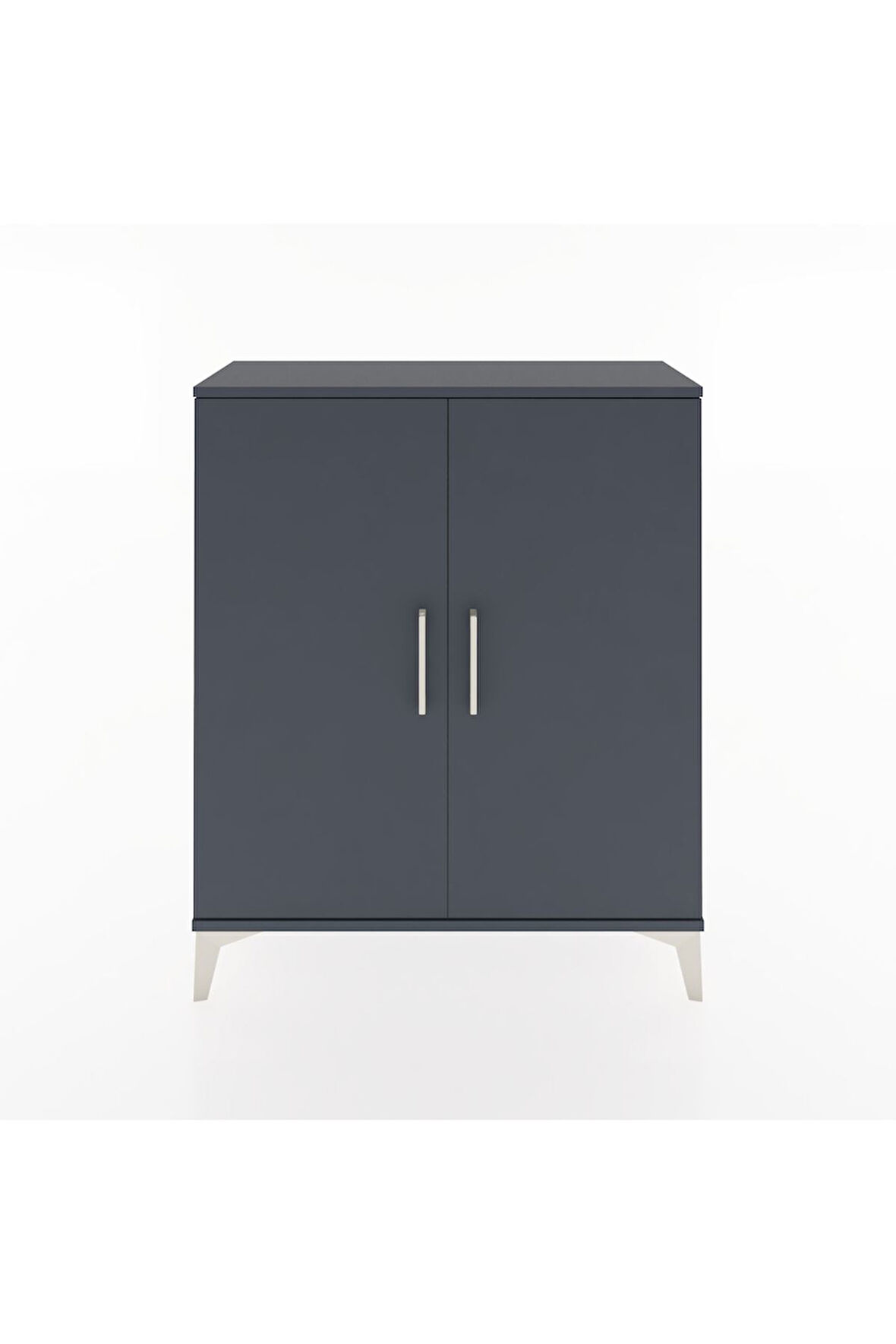 Arges Şifonyer Tek Raflı 2 Kapaklı 88x30x106 Antrasit-Antrasit