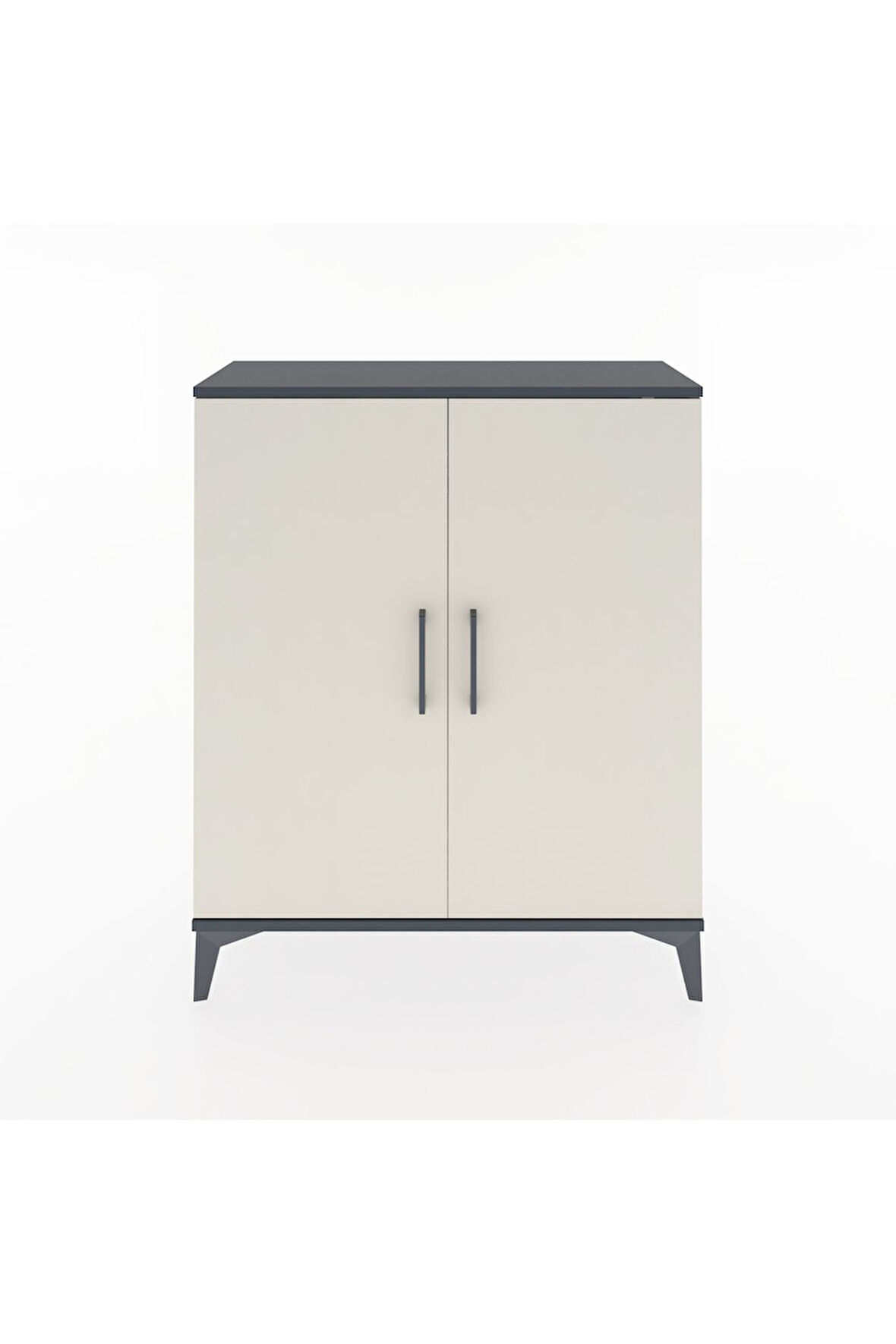 Arges Şifonyer 2 Raflı 2 Kapaklı 88x30x106 Antrasit-Aytaşı