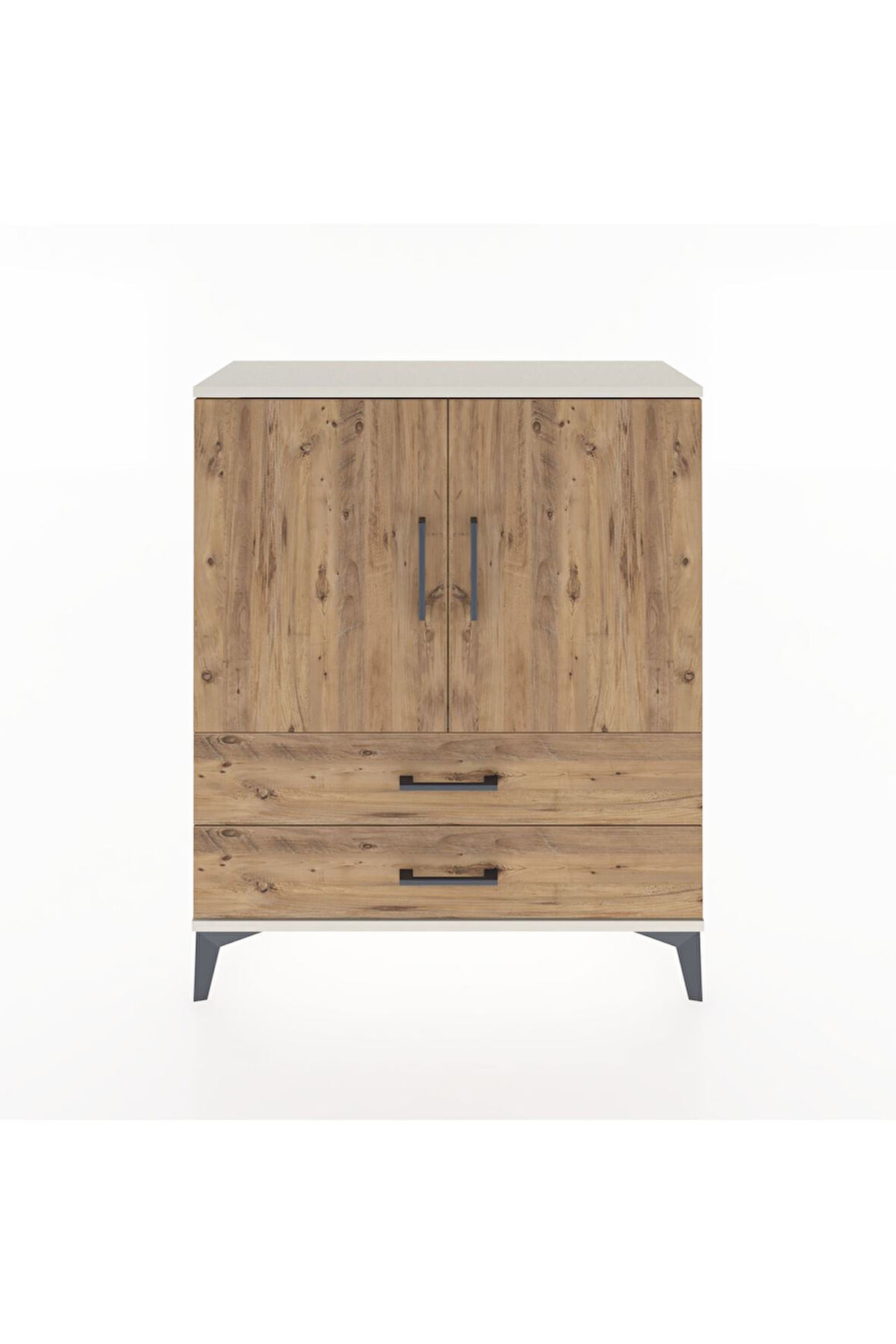 Arges Şifonyer 2 Raflı 2 Çekmeceli 2 Kapaklı 88x30x106 Aytaşı-Çam