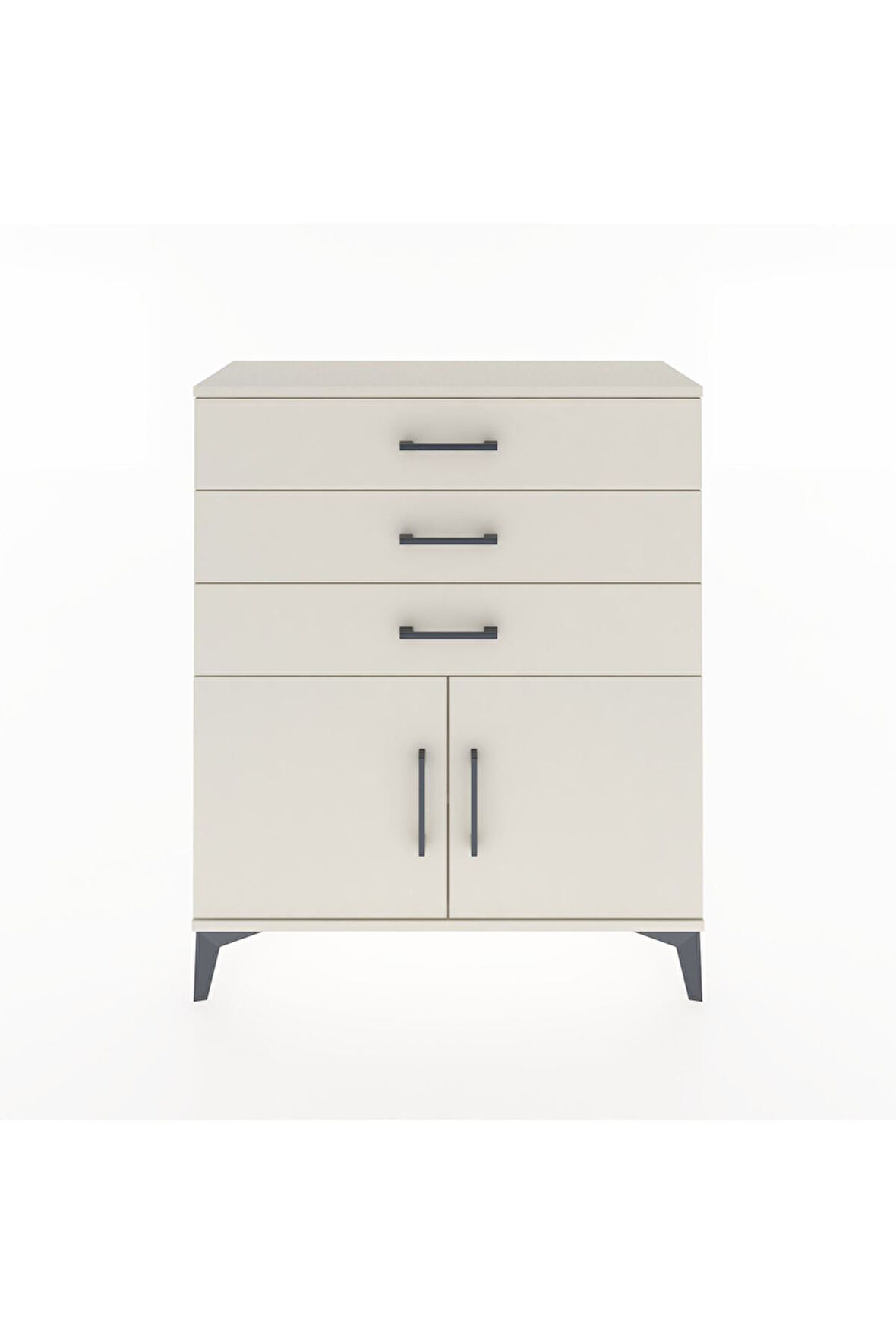 Arges Şifonyer Tek Raflı 3 Çekmeceli 2 Kapaklı 88x30x106 Aytaşı-Aytaşı