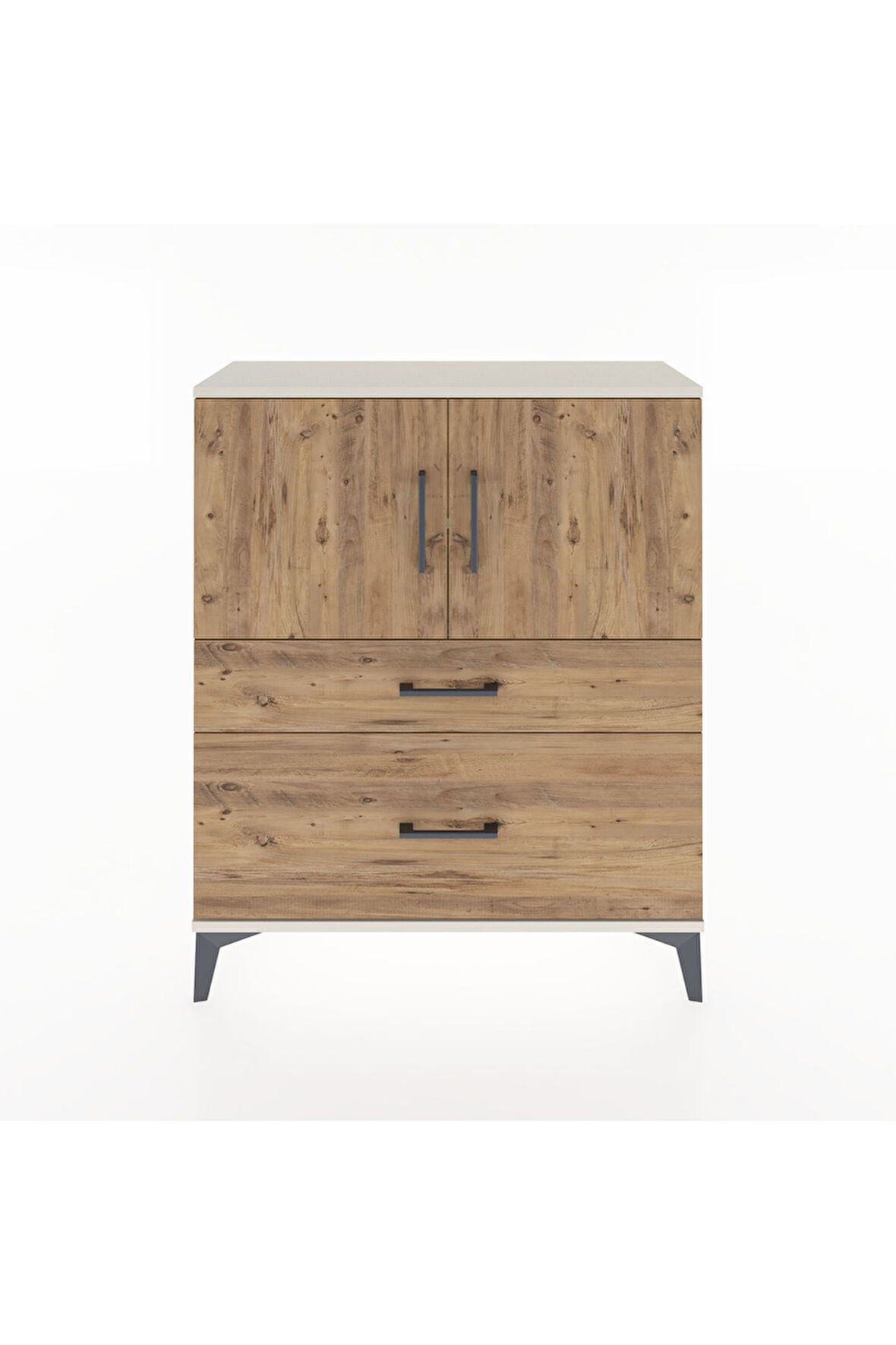 Arges Şifonyer 2 Raflı 2 Çekmeceli 2 Kapaklı 88x30x106 Aytaşı-Çam