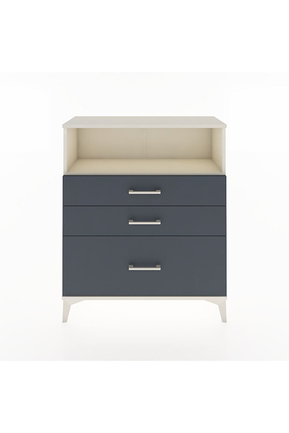 Arges Şifonyer Tek Raflı 3 Çekmeceli 88x30x106 Aytaşı-Antrasit