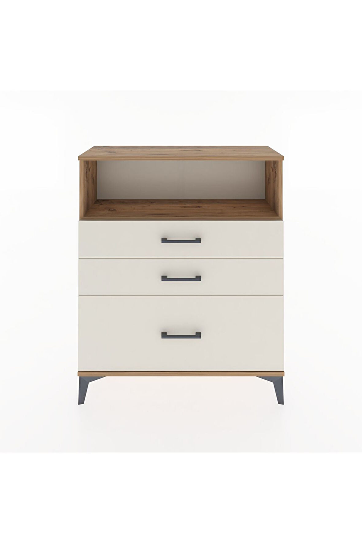 Arges Şifonyer Tek Raflı 3 Çekmeceli 88x30x106 Çam-Aytaşı
