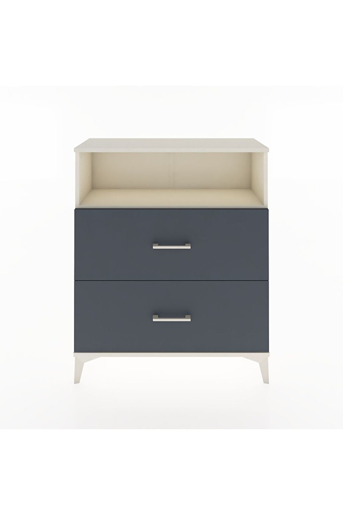 Arges Şifonyer Tek Raflı 2 Çekmeceli 88x30x106 Aytaşı-Antrasit