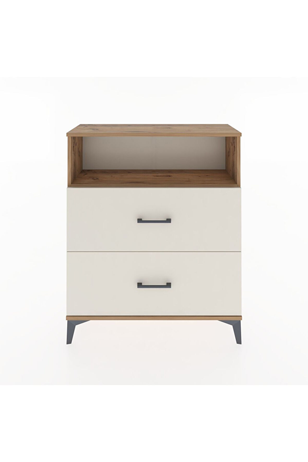 Arges Şifonyer Tek Raflı 2 Çekmeceli 88x30x106 Çam-Aytaşı