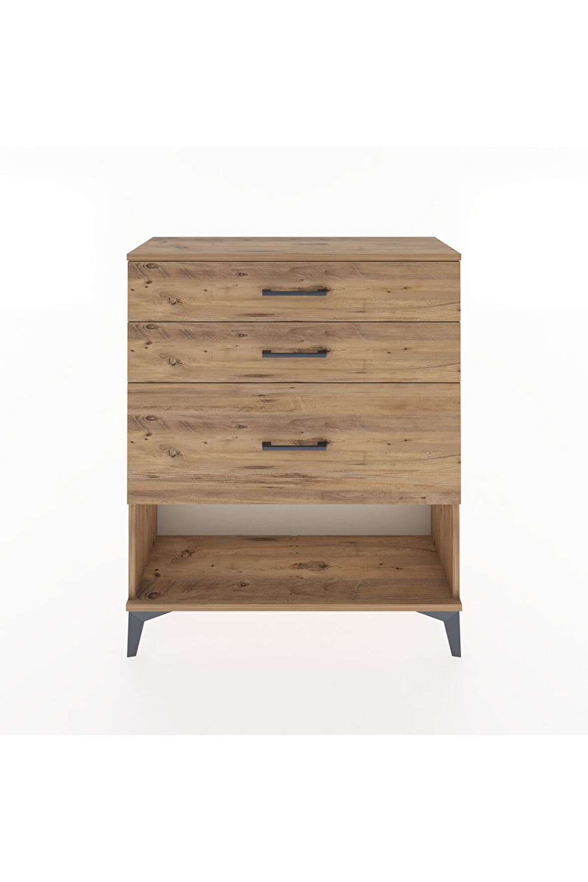 Arges Şifonyer 3 Çekmeceli 88x30x106 Çam-Çam