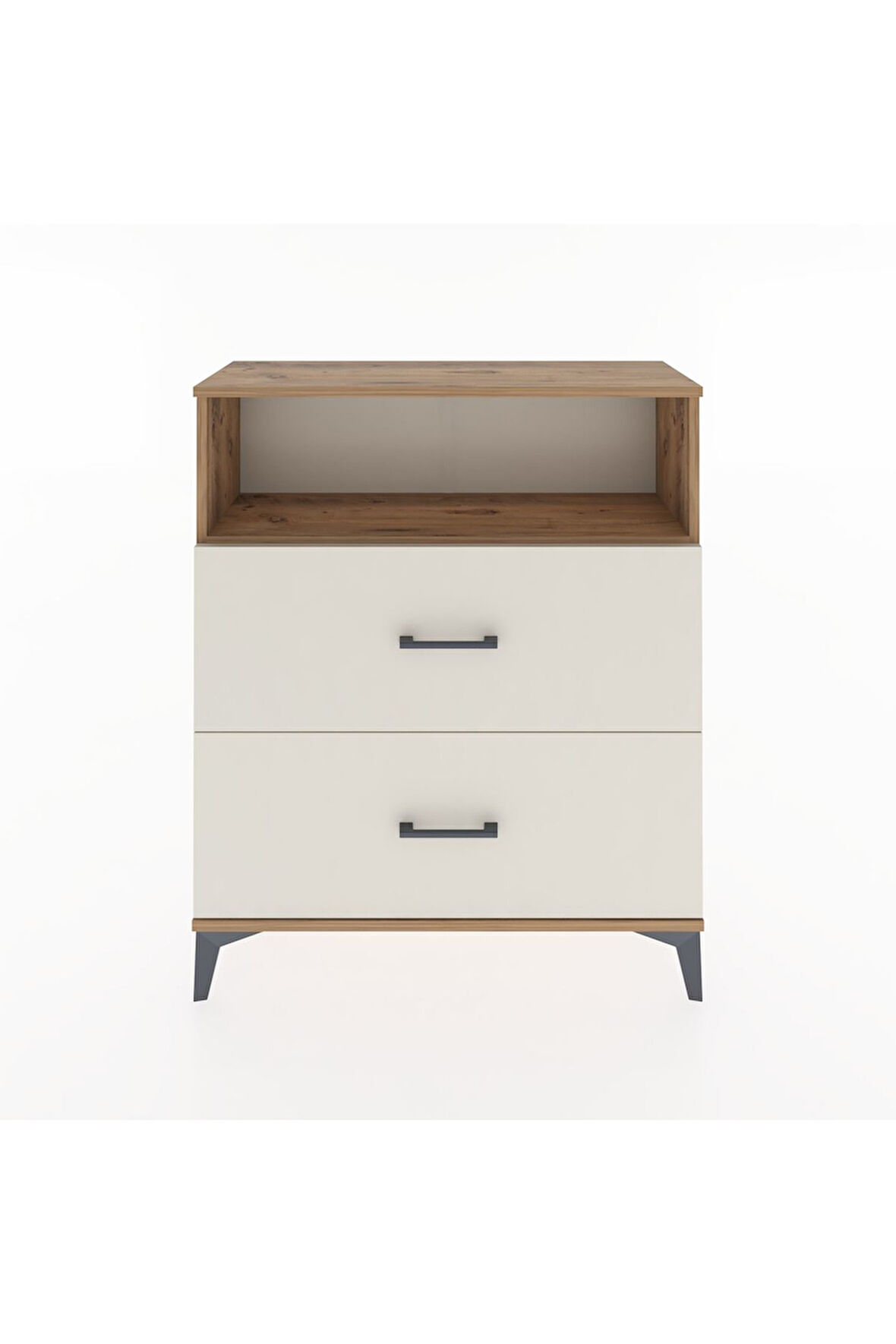 Arges Şifonyer Tek Raflı 2 Çekmeceli 88x30x106 Çam-Aytaşı